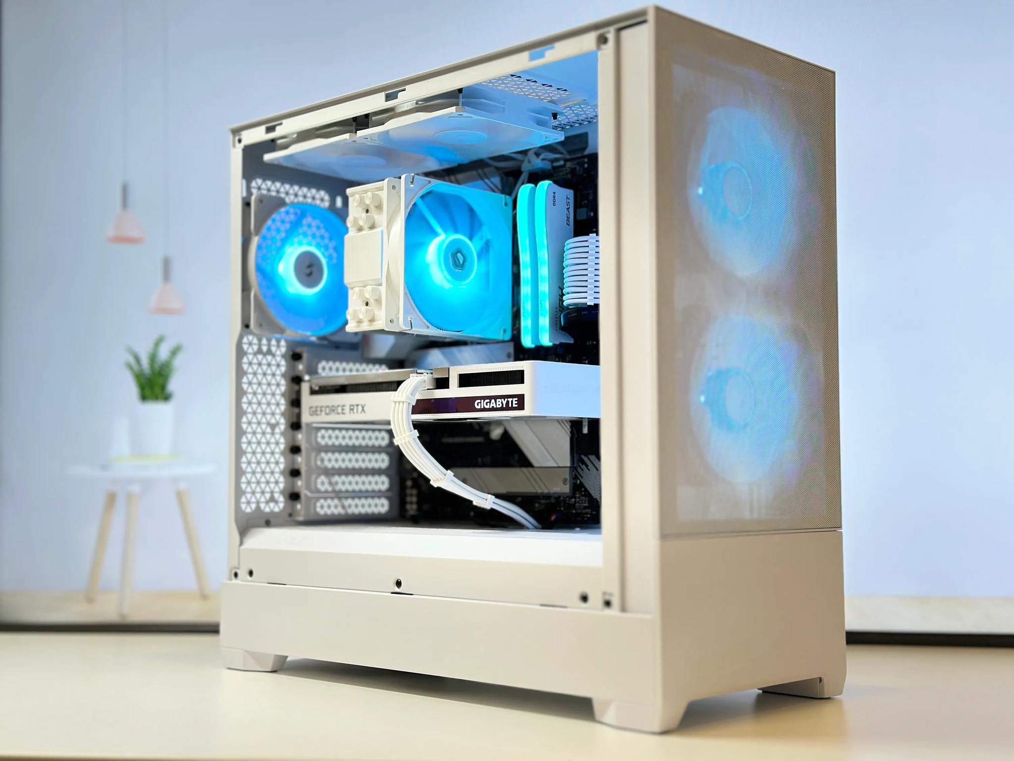 🌨️⚪Whiteout🌨️⚪-Gaming PC-Nvidia RTX 3060 12GB-AMD Ryzen 5 5500-16GB DDR4 -1TB NVME