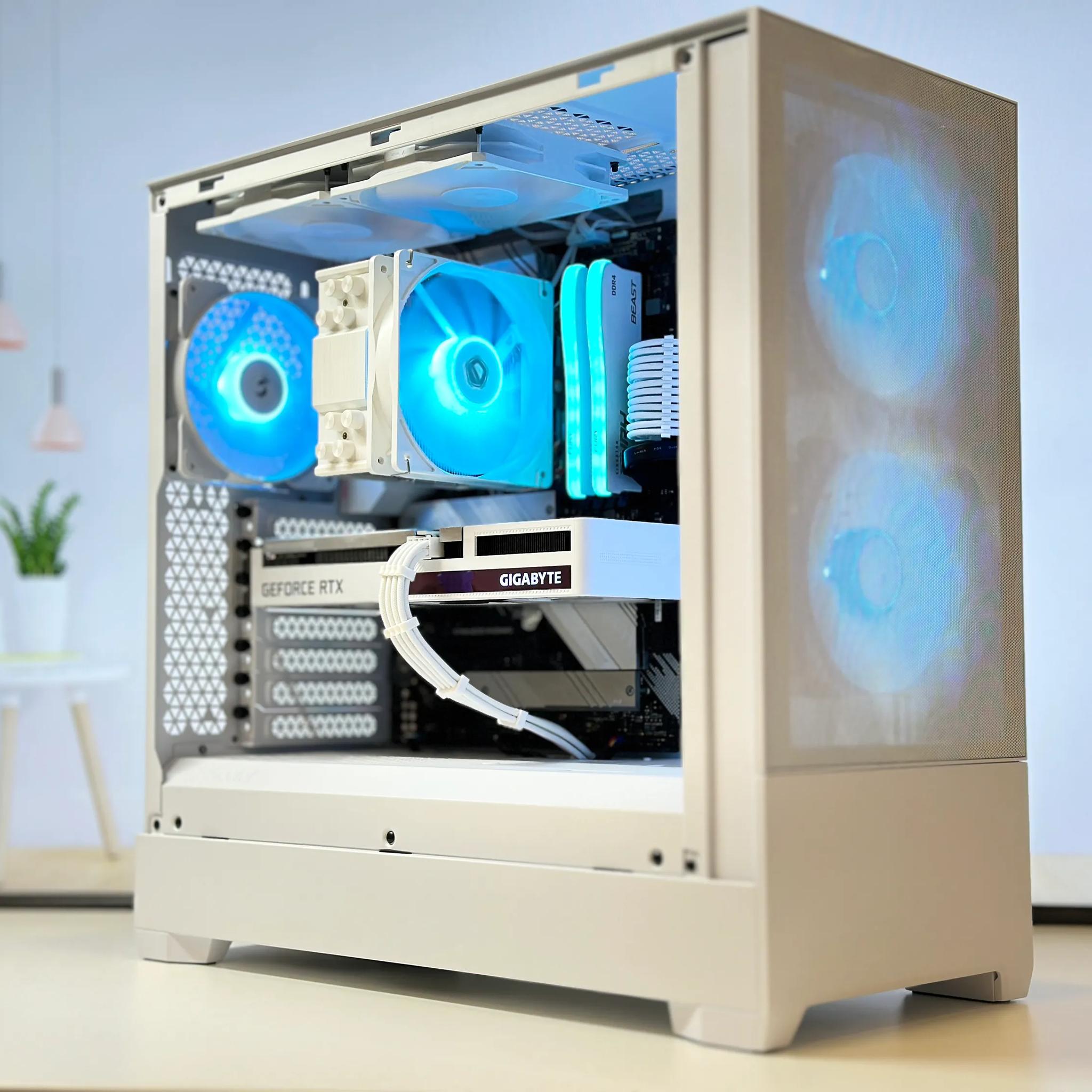 🌨️⚪Whiteout🌨️⚪-Gaming PC-Nvidia RTX 3060 12GB-AMD Ryzen 5 5500-16GB DDR4 -1TB NVME