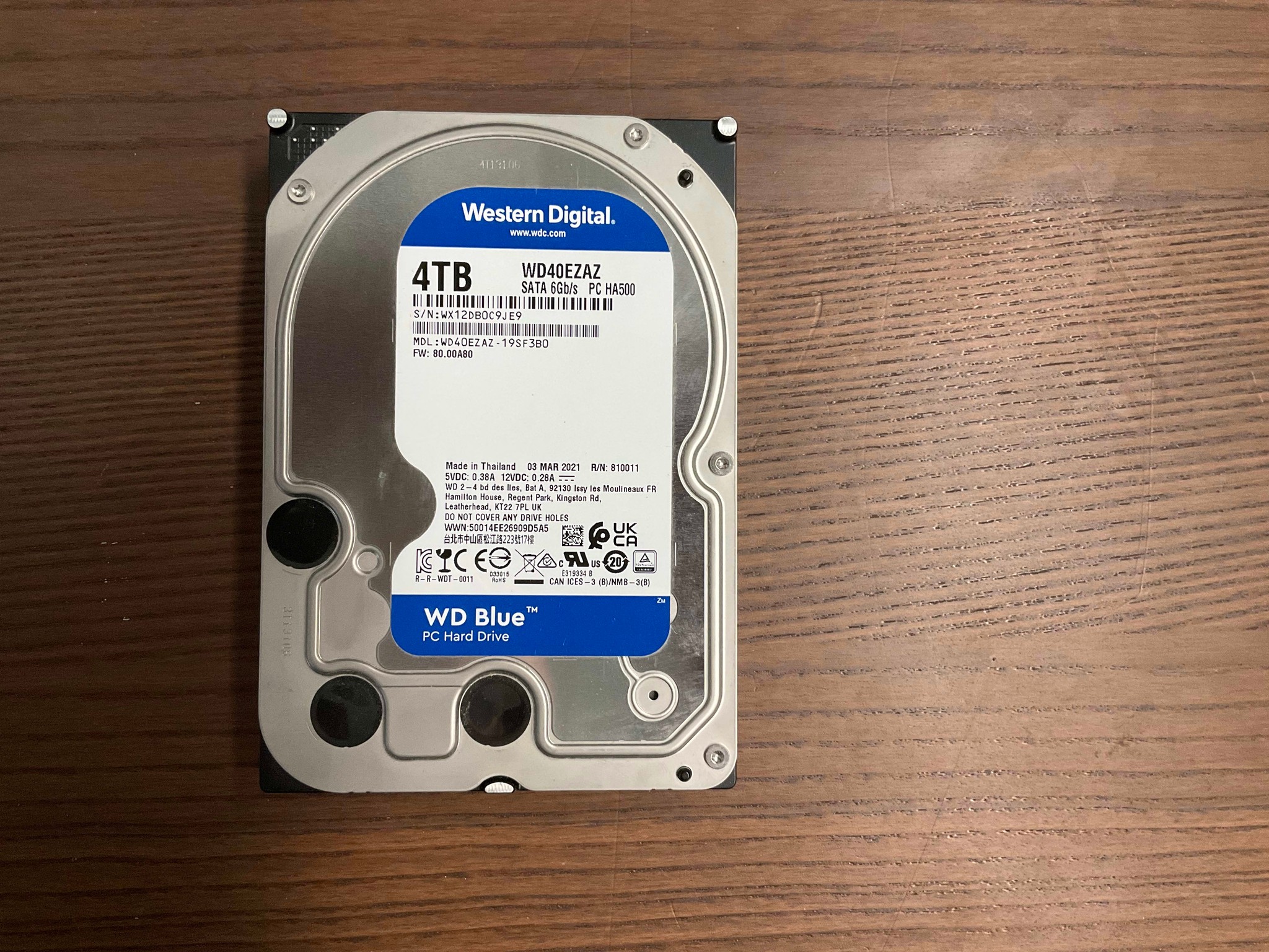 4TB WD Blue 3.5" HDD