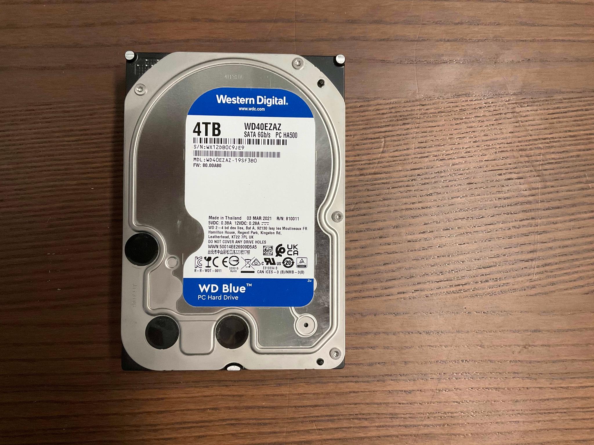 4TB WD Blue 3.5" HDD