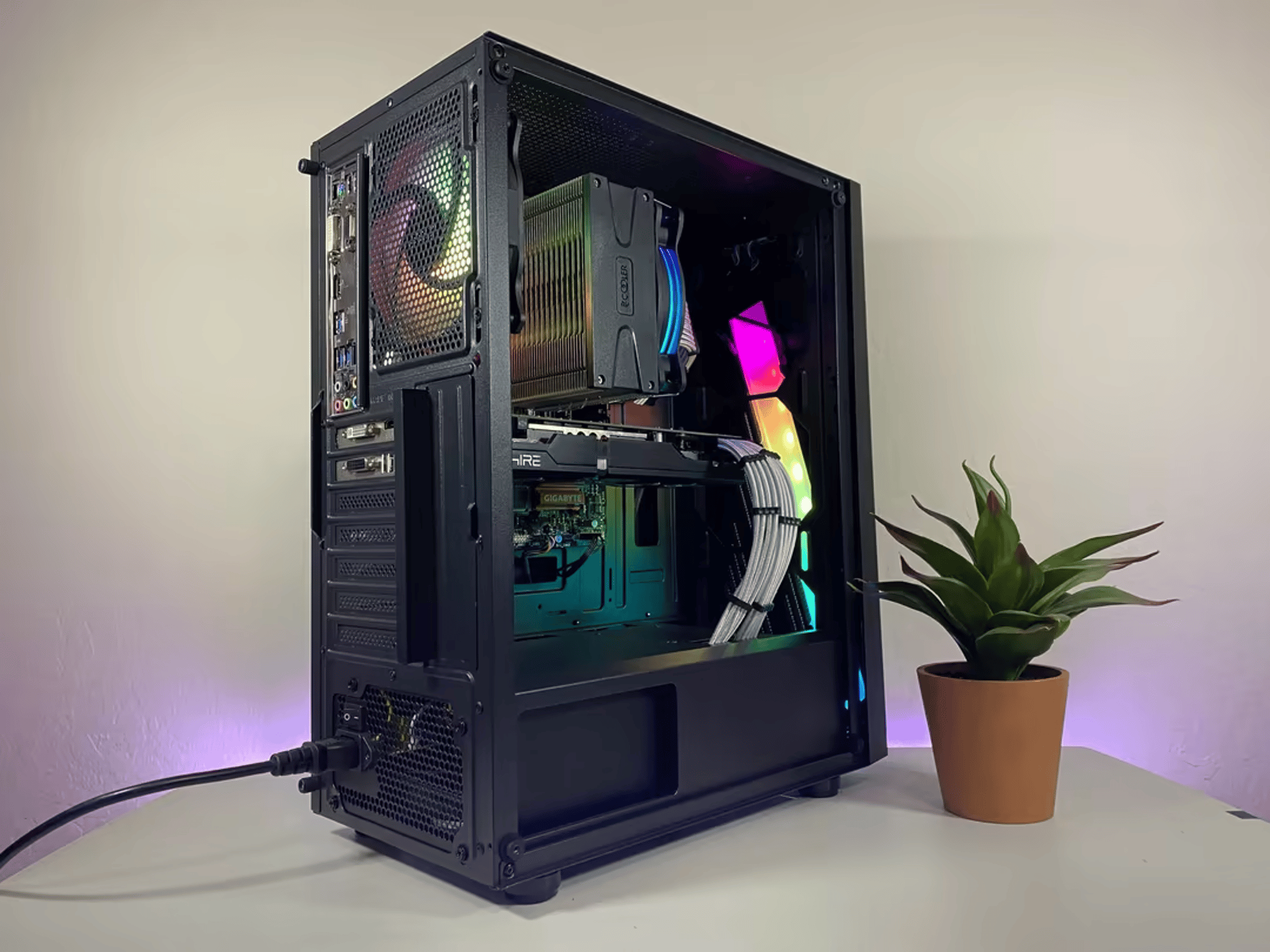 “Diaphanous” - Custom Built RGB Intel i5 AMD Radeon Gaming PC Computer