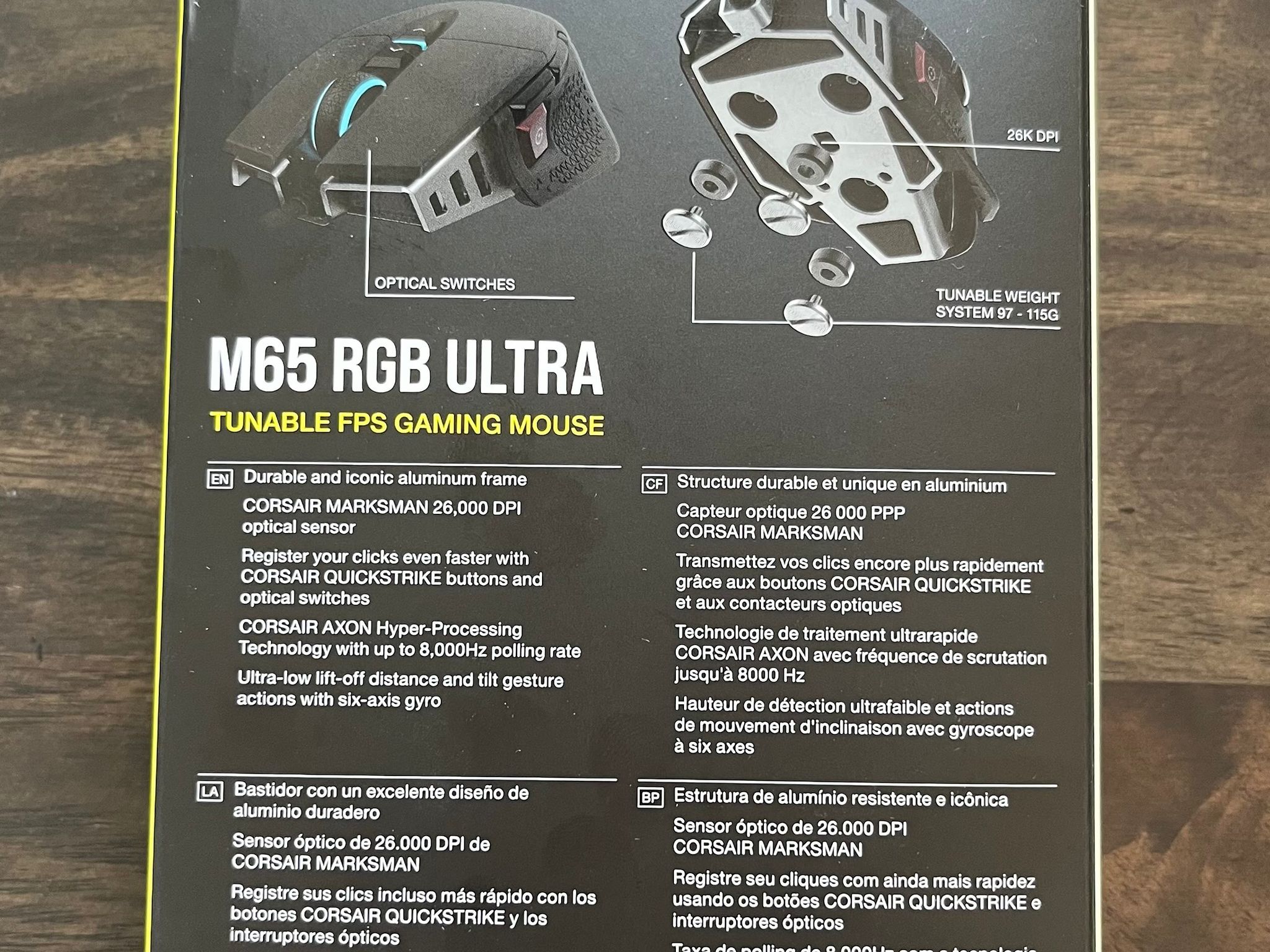 Corsair M65 RGB ULTRA Tunable FPS Gaming Mouse