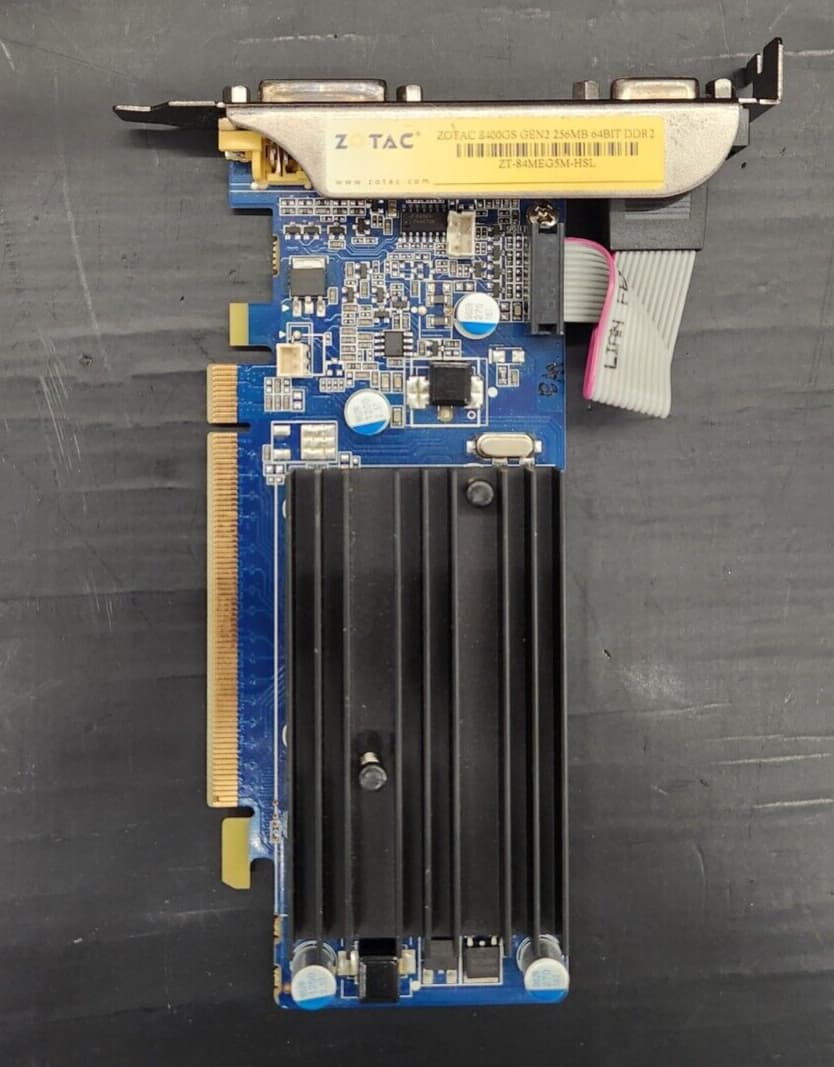 Zotac GeForce 8400GS 256MB DDR2 Full Height Graphics Card - VGA, HDMI, DVI