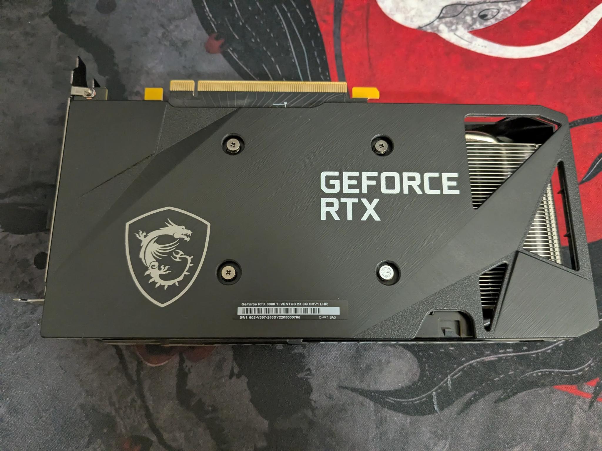 MSI Ventus 2X RTX 3060 TI with Box