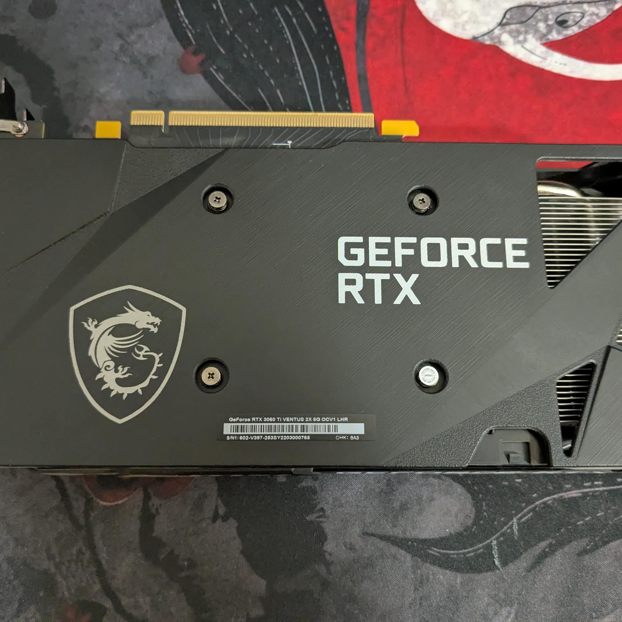 MSI Ventus 2X RTX 3060 TI with Box