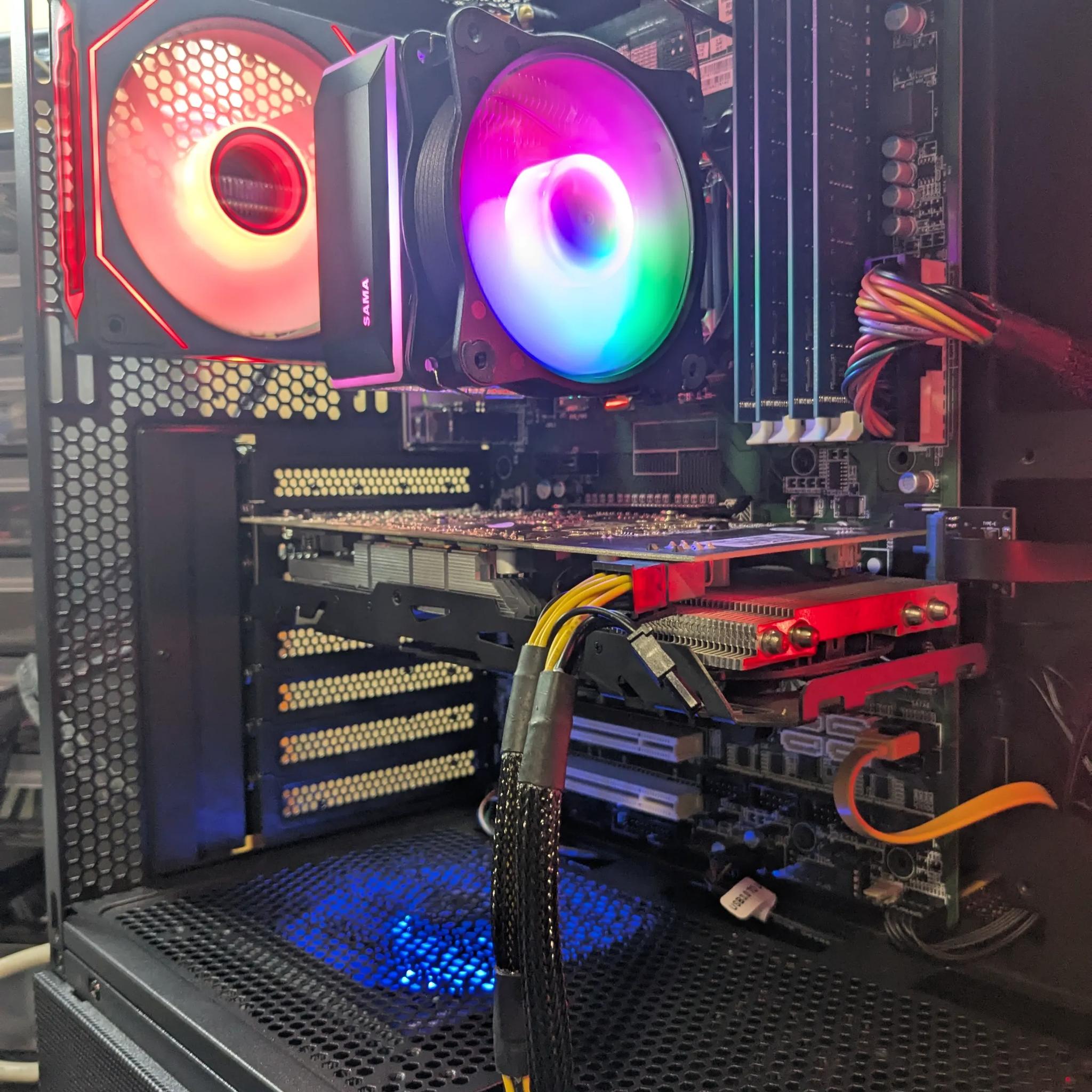 100 FPS Fortnite | 180 Day Warranty | i5-4570S , 16GB RAM, 480GB SSD, RX 470 8GB, RGB, Wifi, Win10