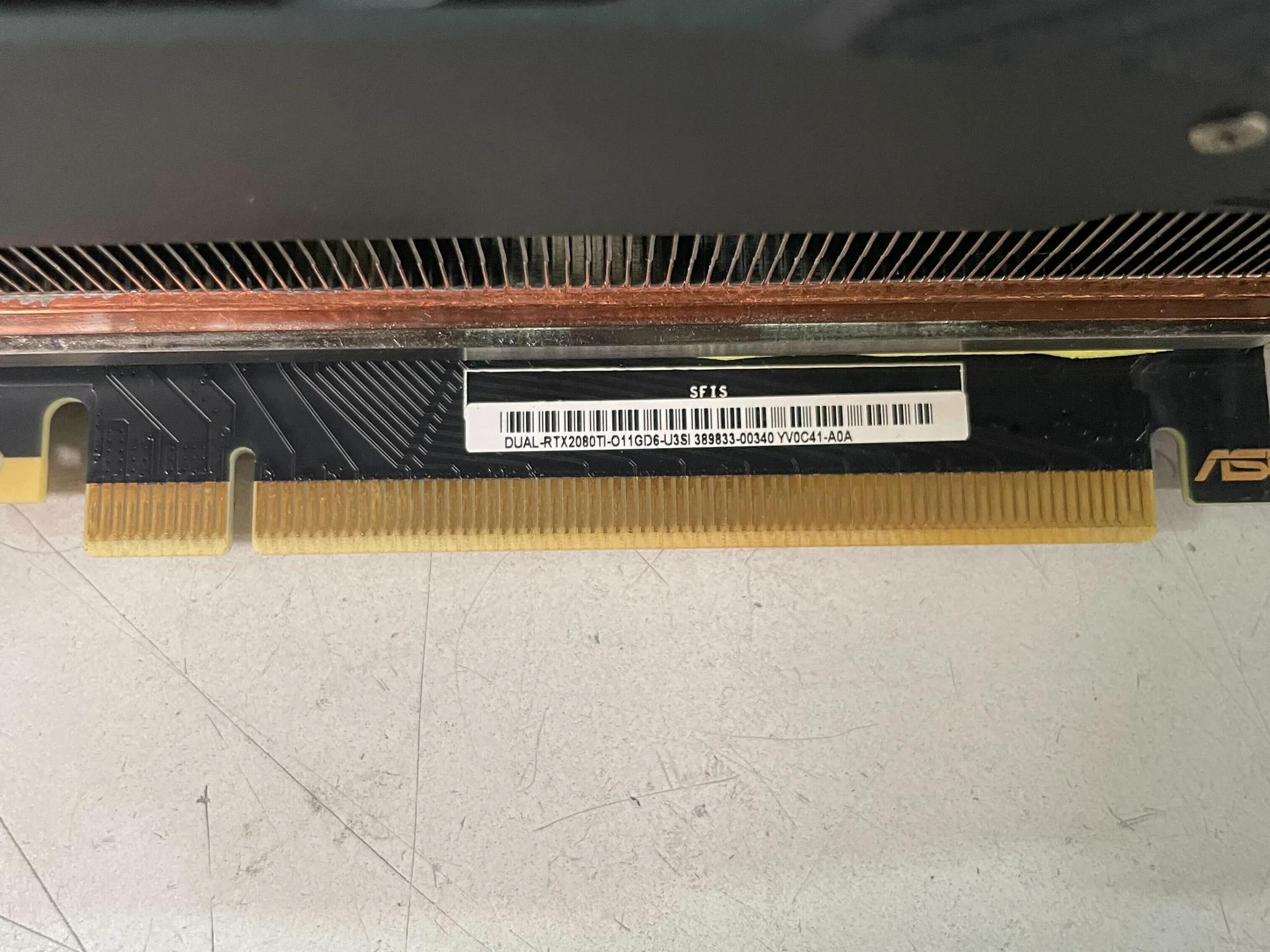 ASUS RTX 2080Ti DUAL ARTIFACTING SEE PHOTOS