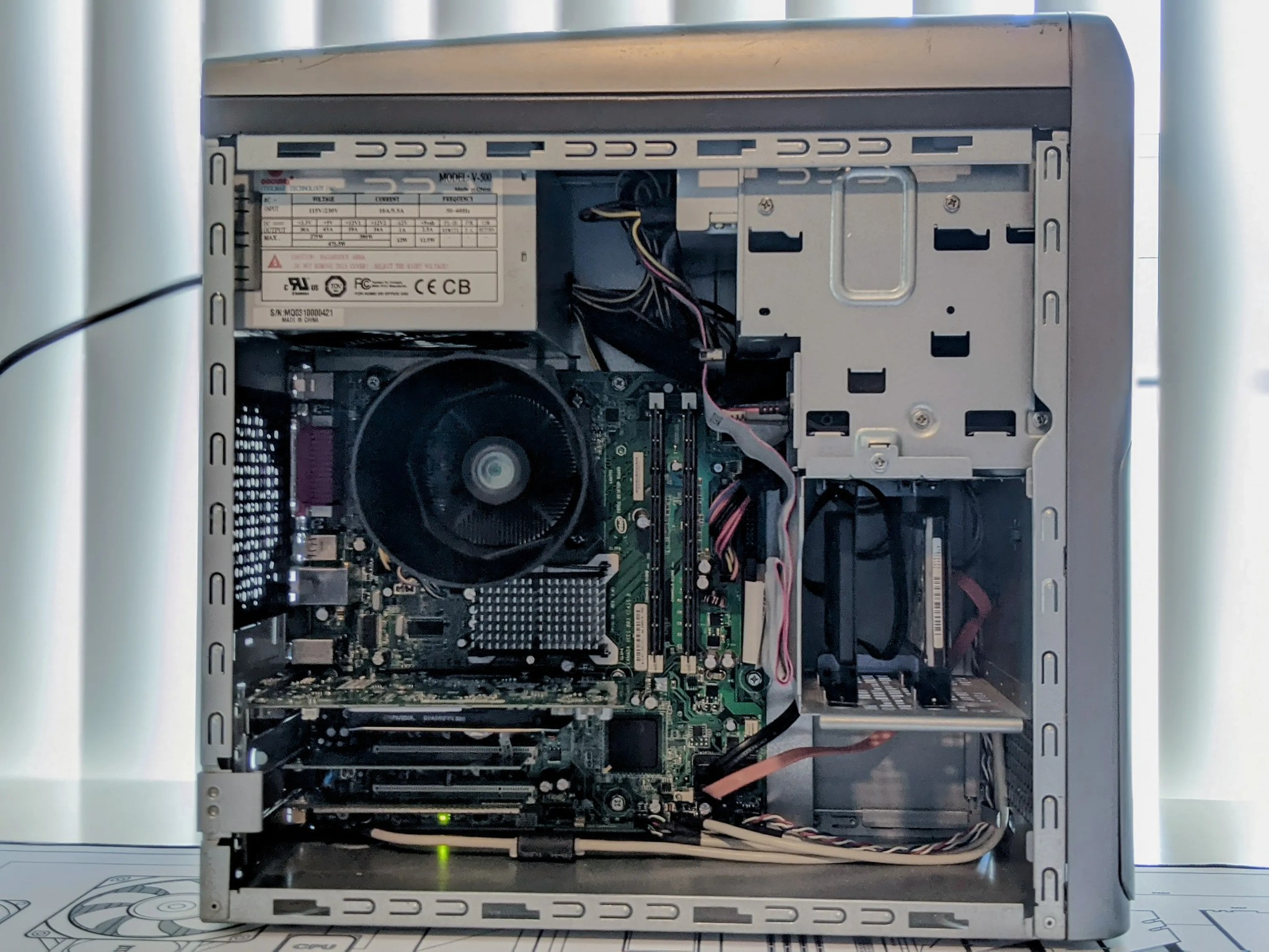 Gateway MT GT5408 Mid-Tower mATX Retro OEM Aluminum PC Case ONLY