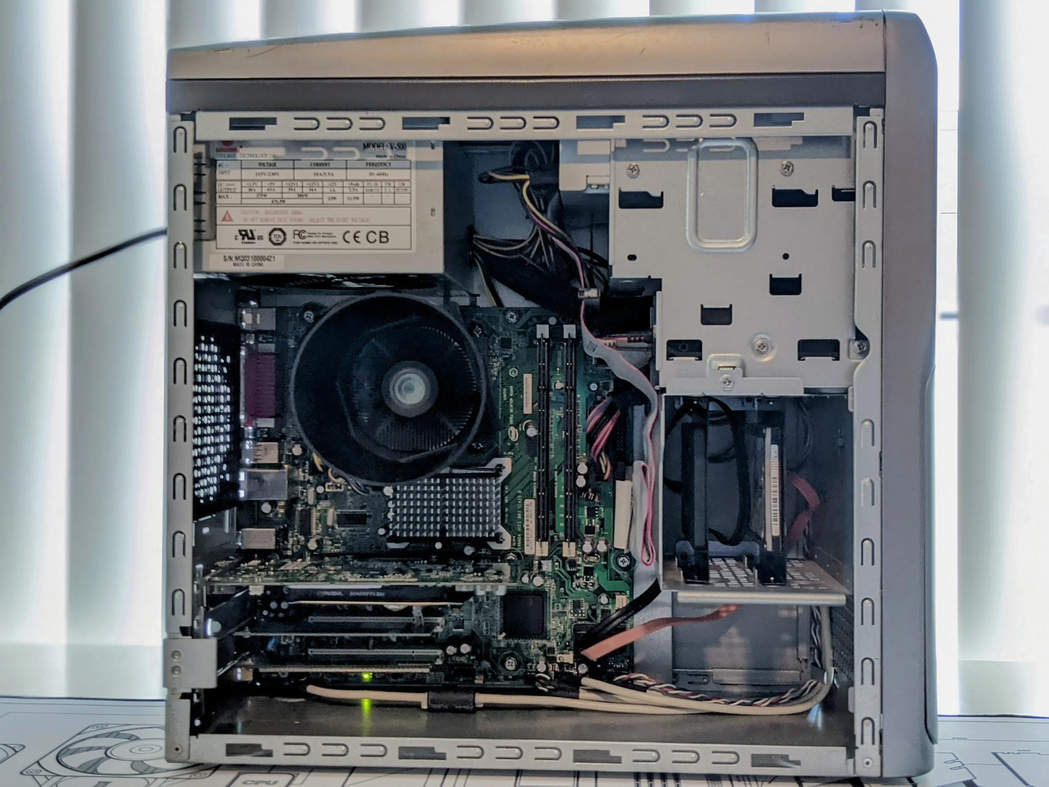 Gateway MT GT5408 Mid-Tower mATX Retro OEM Aluminum PC Case ONLY