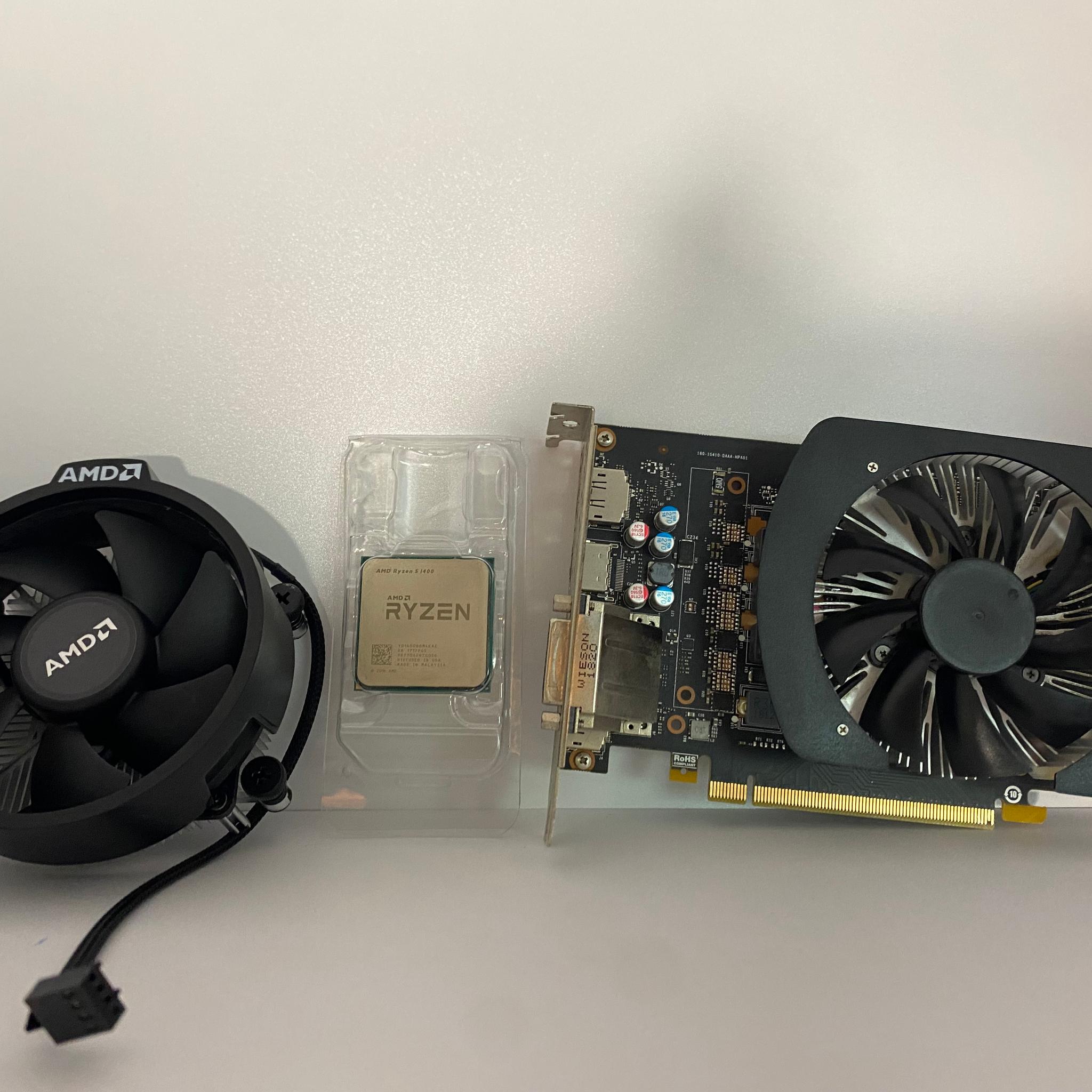 Gtx 1060 Ryzen 5 1400 and Stock Cooler Combo