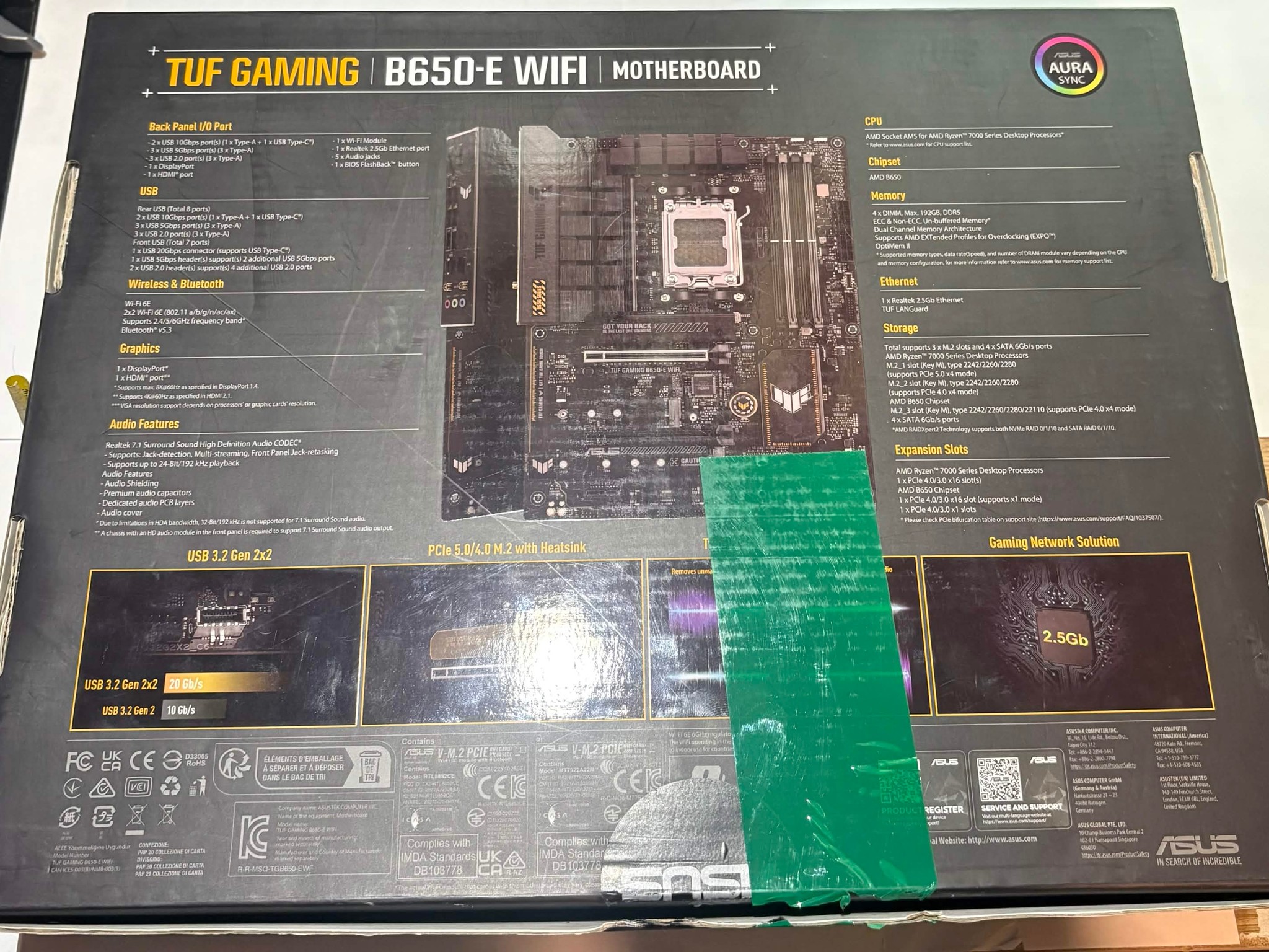 ASUS TUF Gaming B650-E WiFi AM5 DDR5 ATX Motherboard