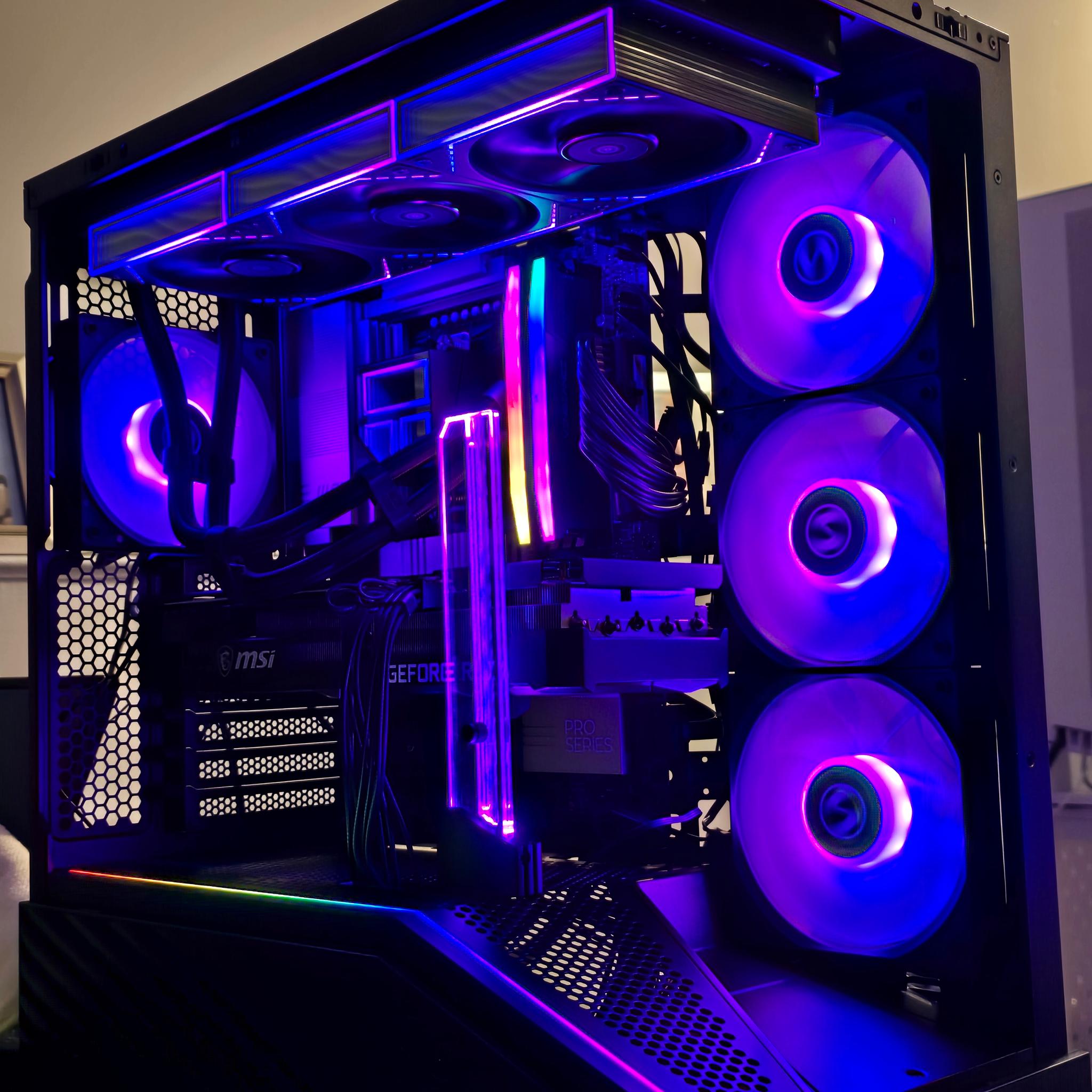 💥Versatile Black PC💥RTX 3070 TI | Ryzen 7 7700X | 32GB DDR5 | 1TB NVME M.2 | Windows 11 Pro