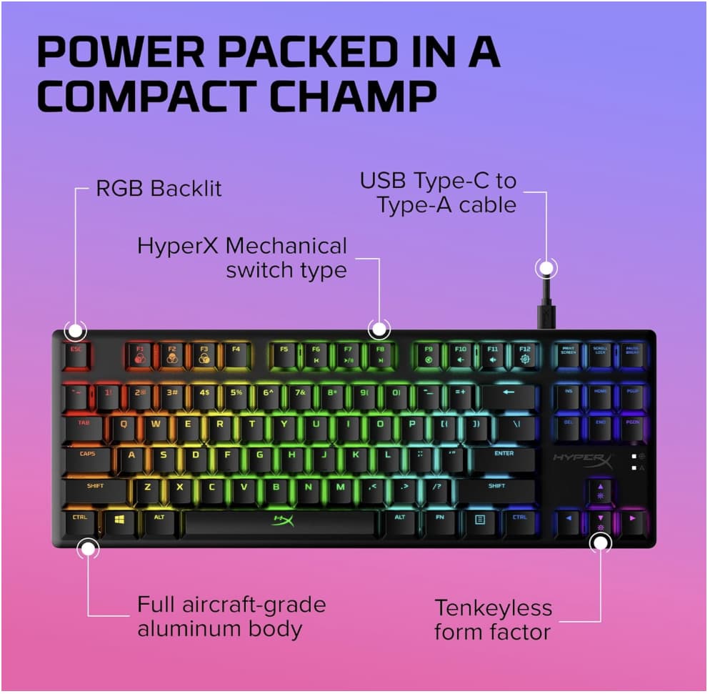 HyperX KB/M & Deskmat Gamer's Set