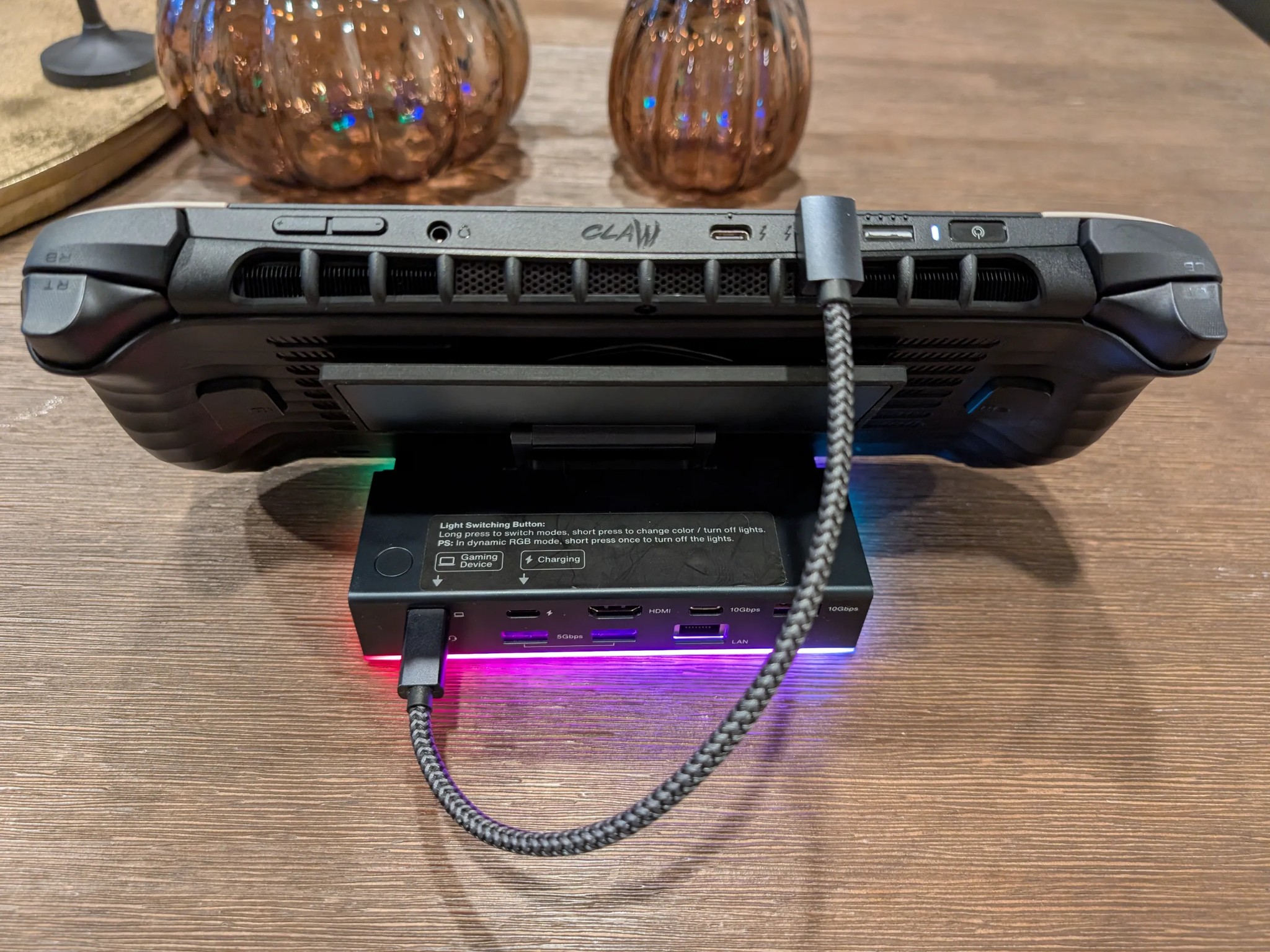 MSI Claw 8 AI+ A2VM Gaming Handheld w/ USB-C Dock