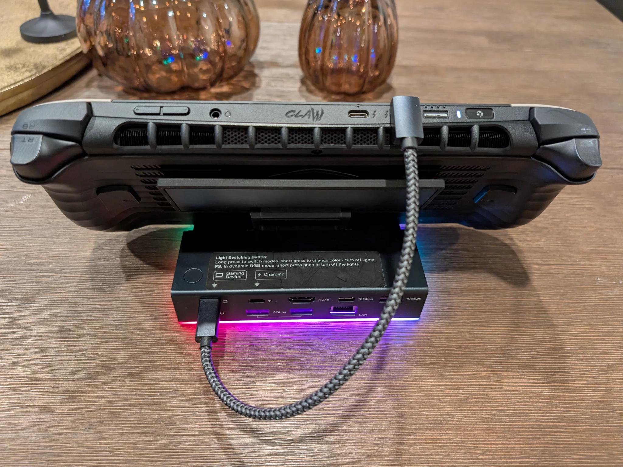MSI Claw 8 AI+ A2VM Gaming Handheld w/ USB-C Dock