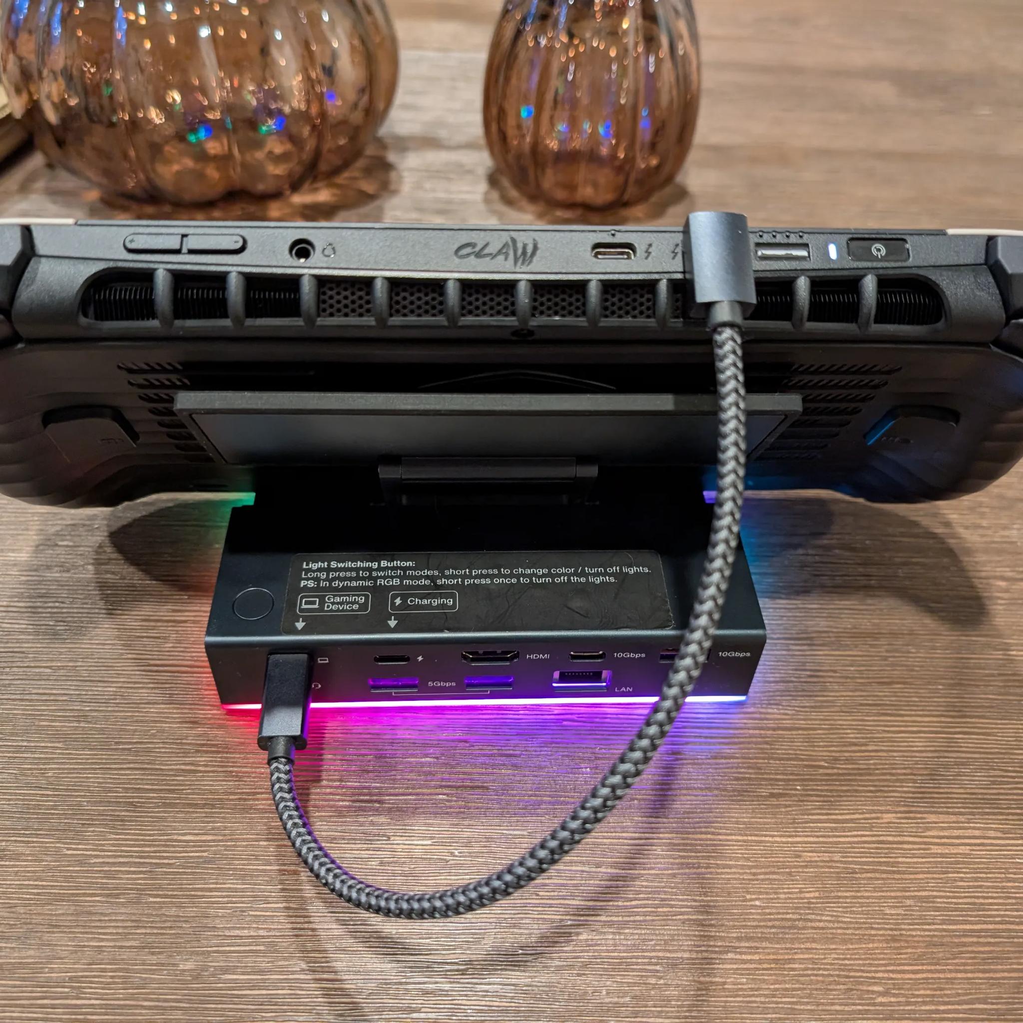 MSI Claw 8 AI+ A2VM Gaming Handheld w/ USB-C Dock