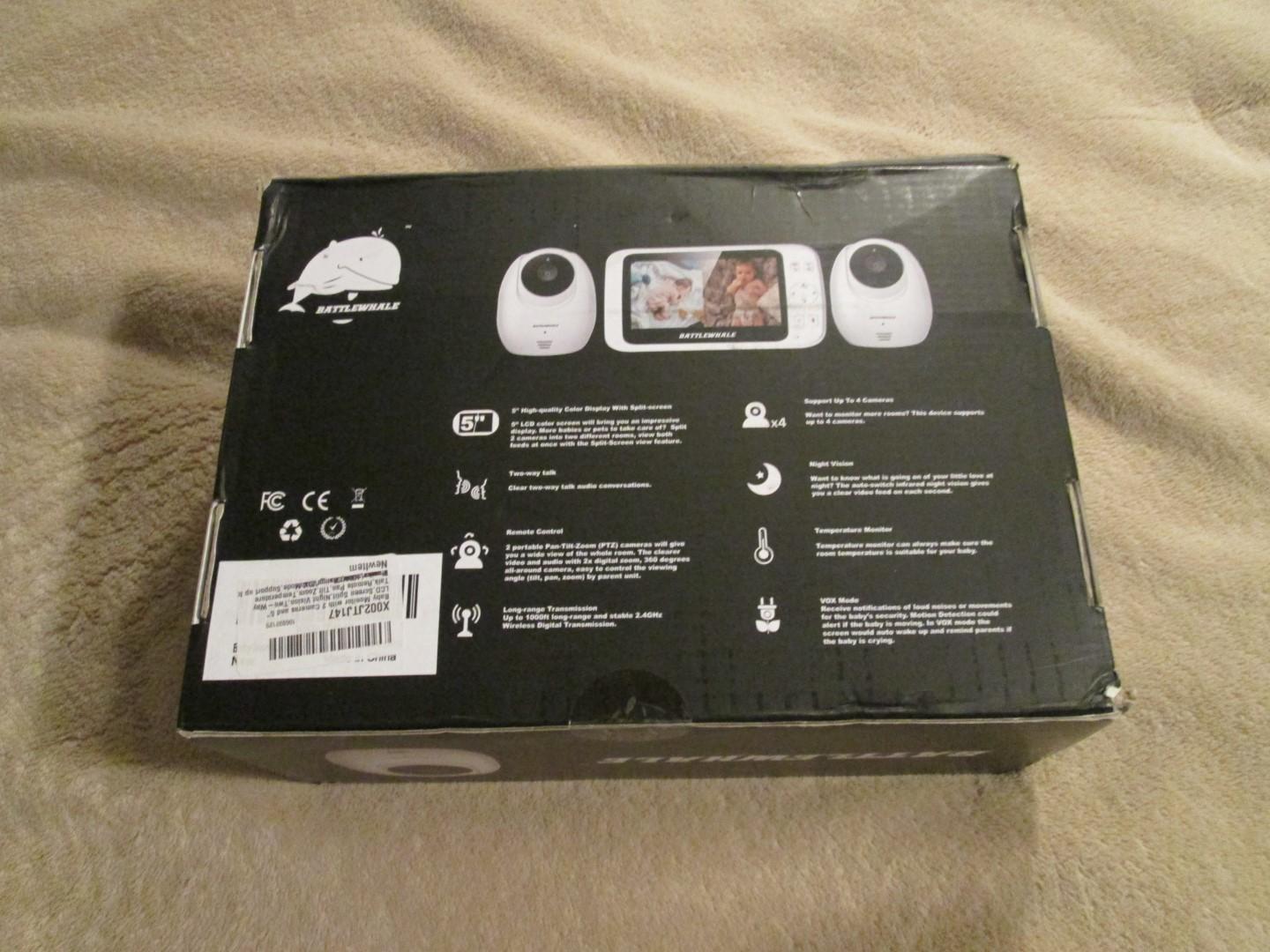 Baby Monitor with 2 Cameras and 5" LCD