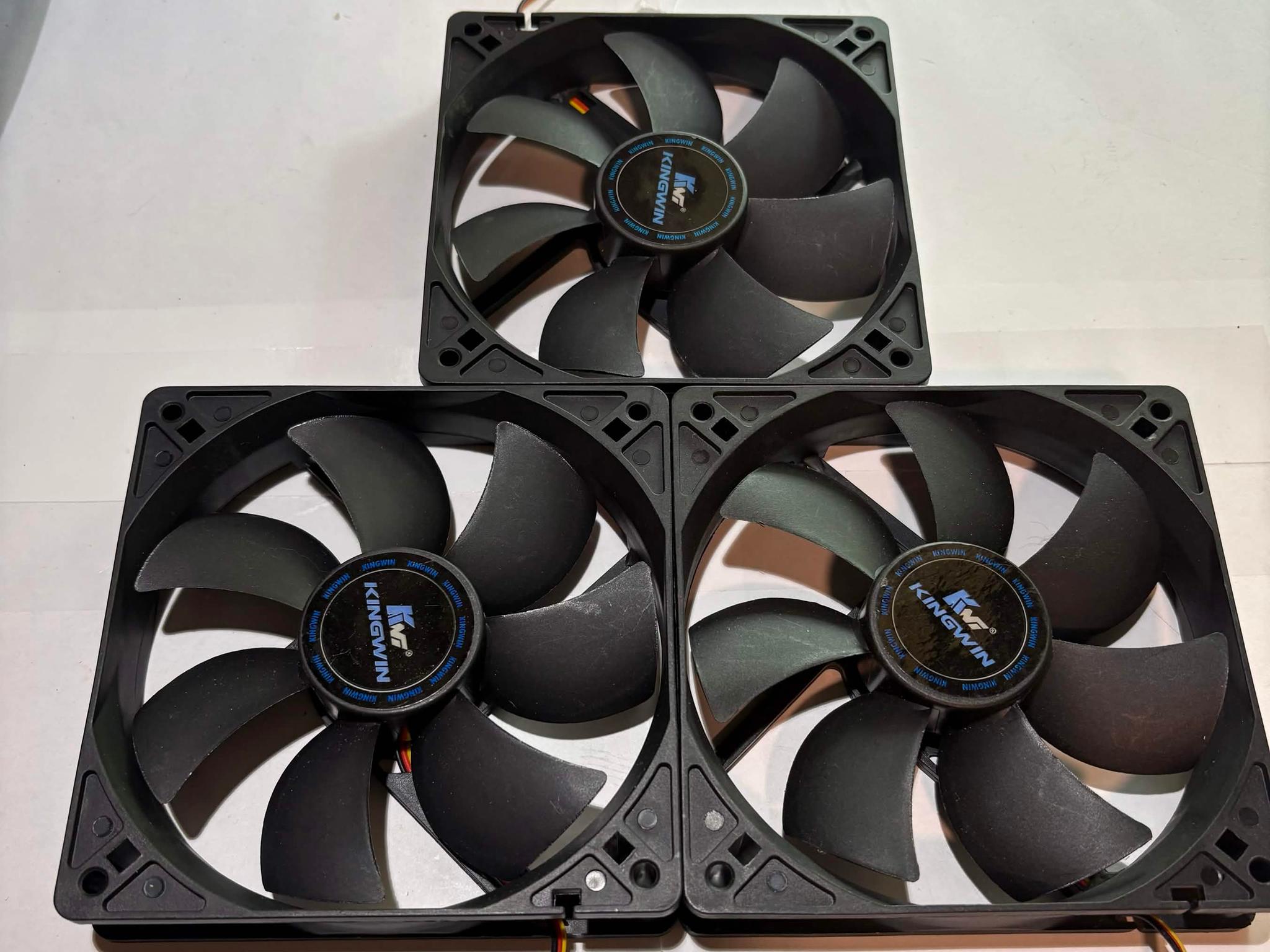 Kingwin CF-012LB 120mm Case Fans - 3 Pack