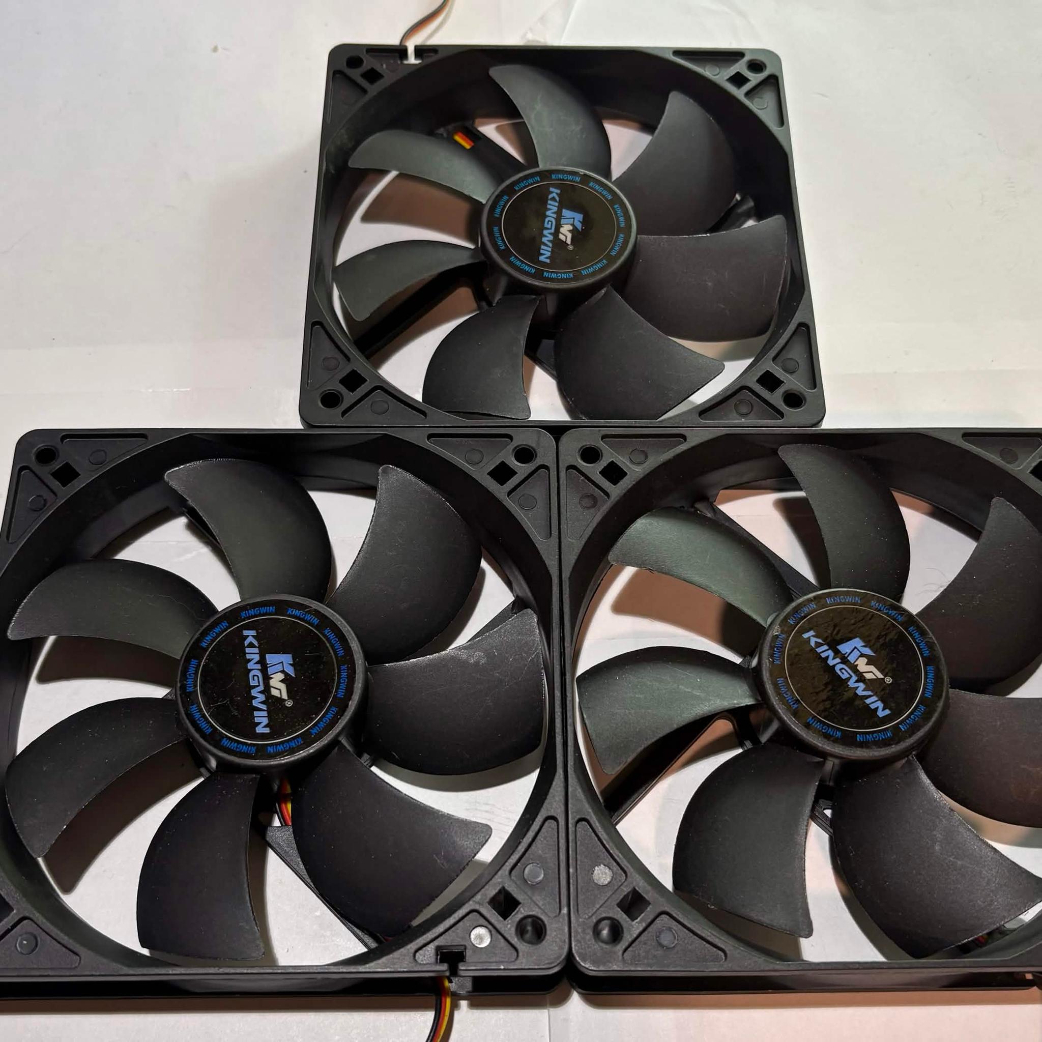 Kingwin CF-012LB 120mm Case Fans - 3 Pack