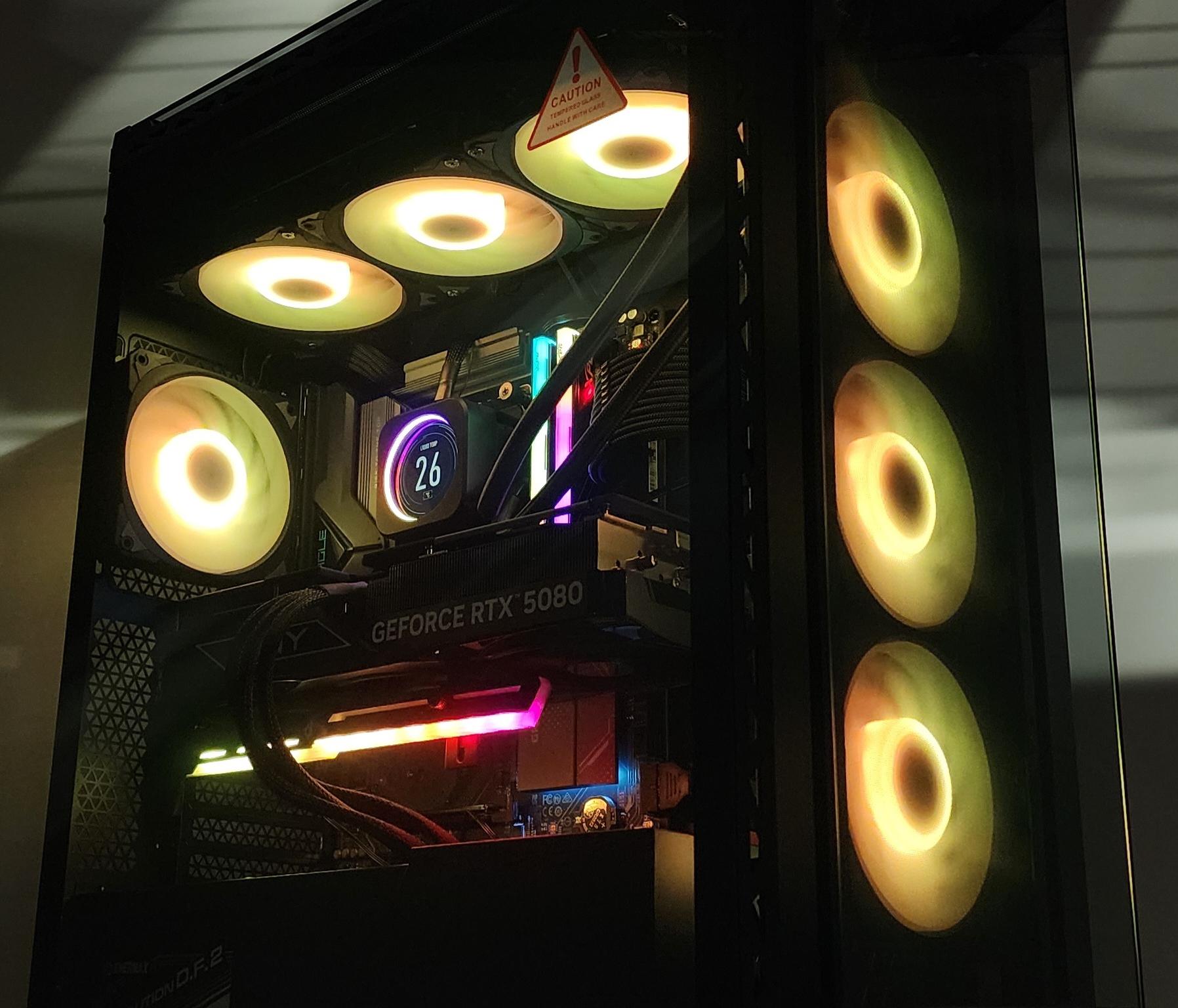 Gaming PC Ryzen 7 9850X3D 32GB RAM 2TB SSD RTX 5080 16GB Windows 11 Computer