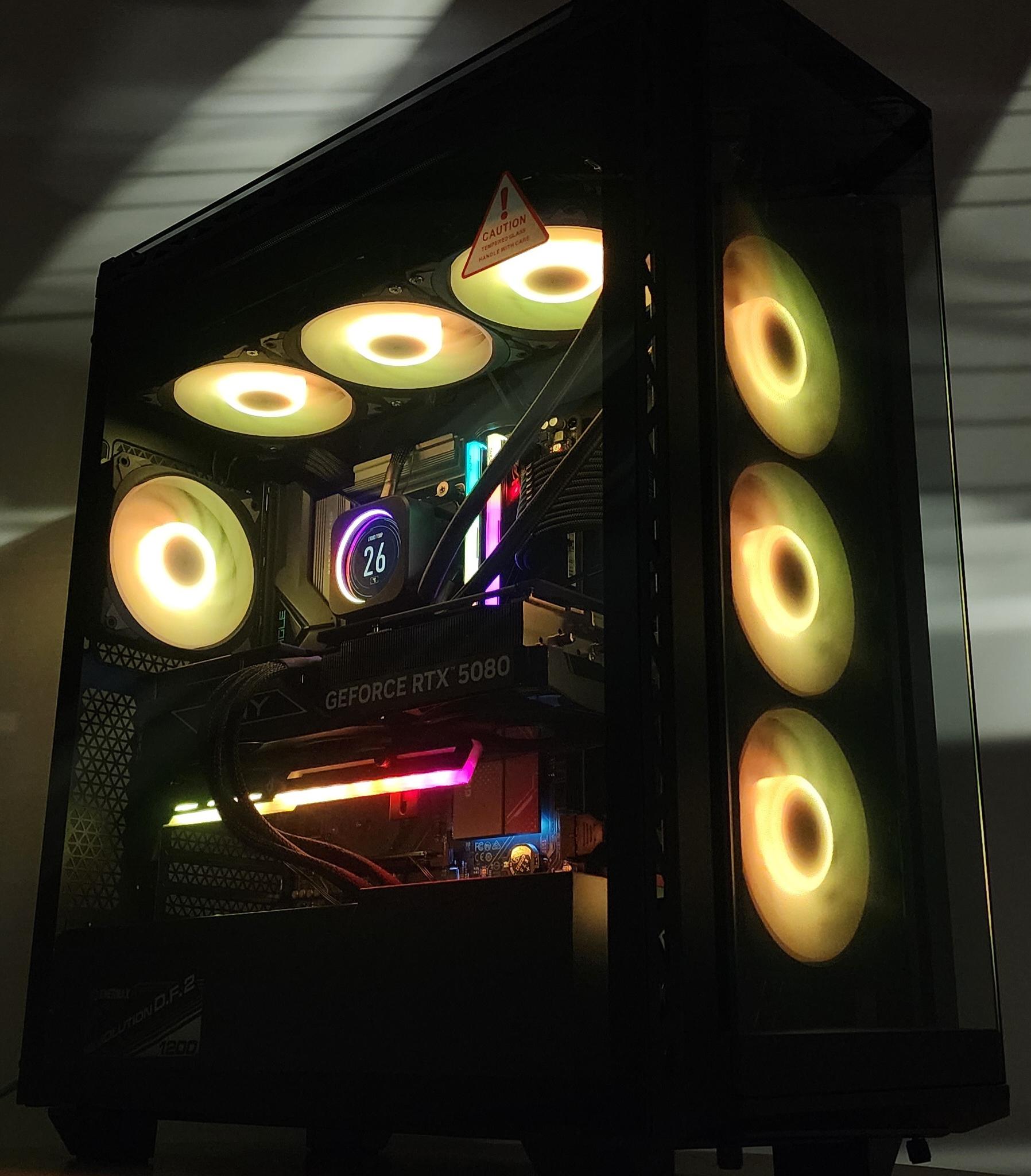 Gaming PC Ryzen 7 9850X3D 32GB RAM 2TB SSD RTX 5080 16GB Windows 11 Computer