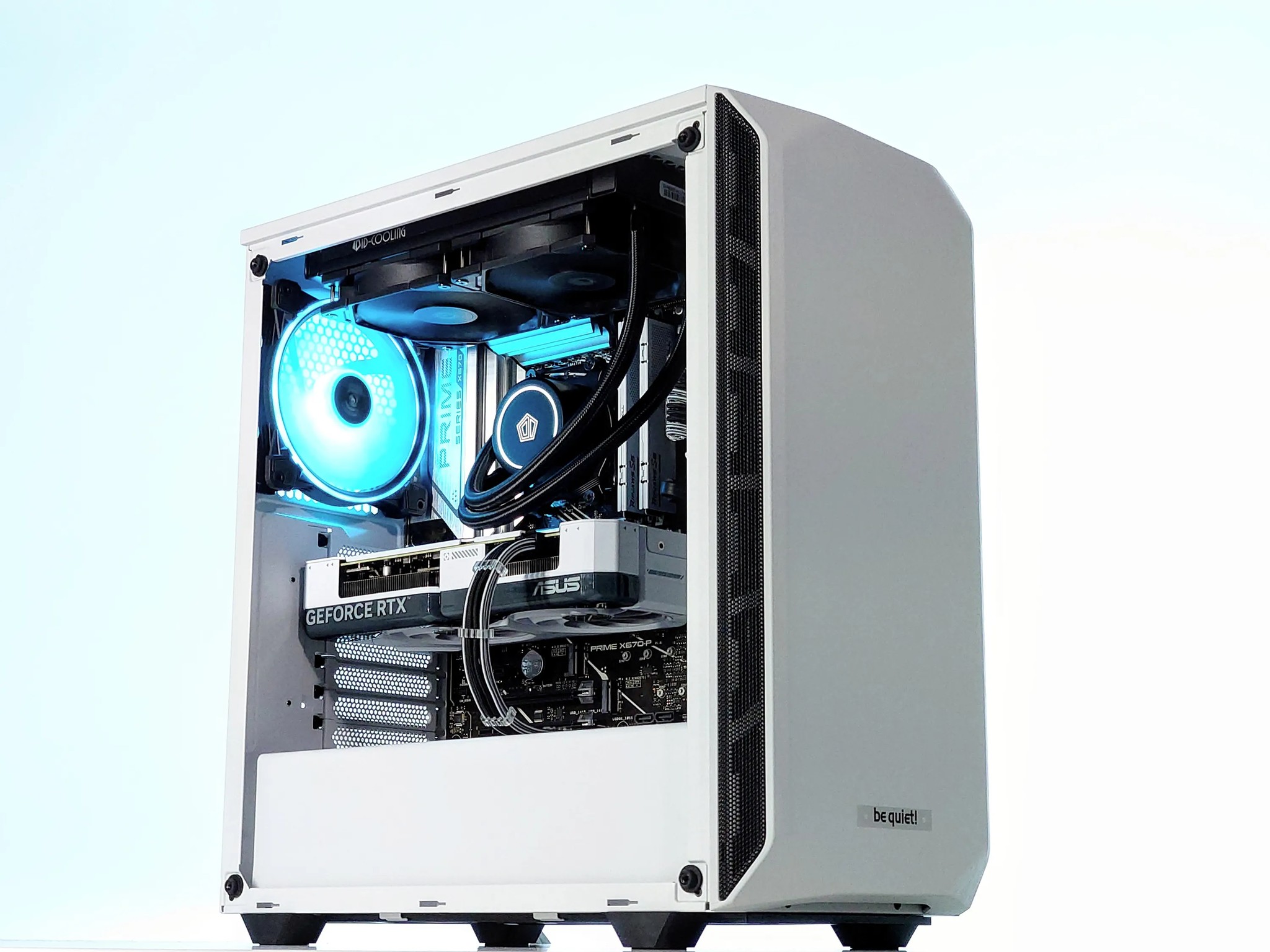 🤍🩷Liquid Cooled Gaming PC🏁Nvidia RTX 4060 8GB🏁AMD Ryzen 5 7500F🏁32GB DDR5 Ram🏁1TB NVME SSD