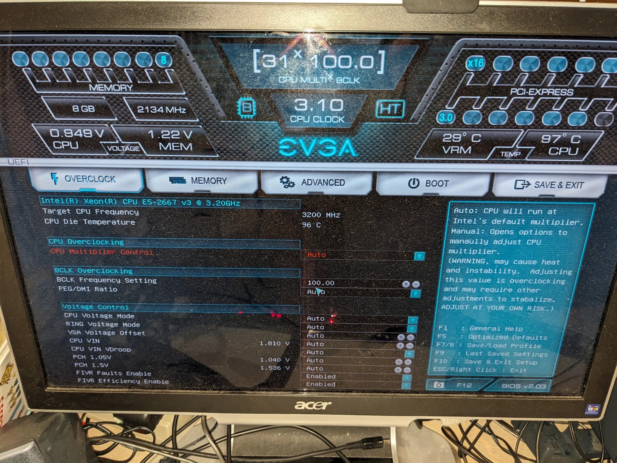 Intel Xeon E5-2630V3 -Socket 2011- 8 Cores - 3.2GHz Max Turbo