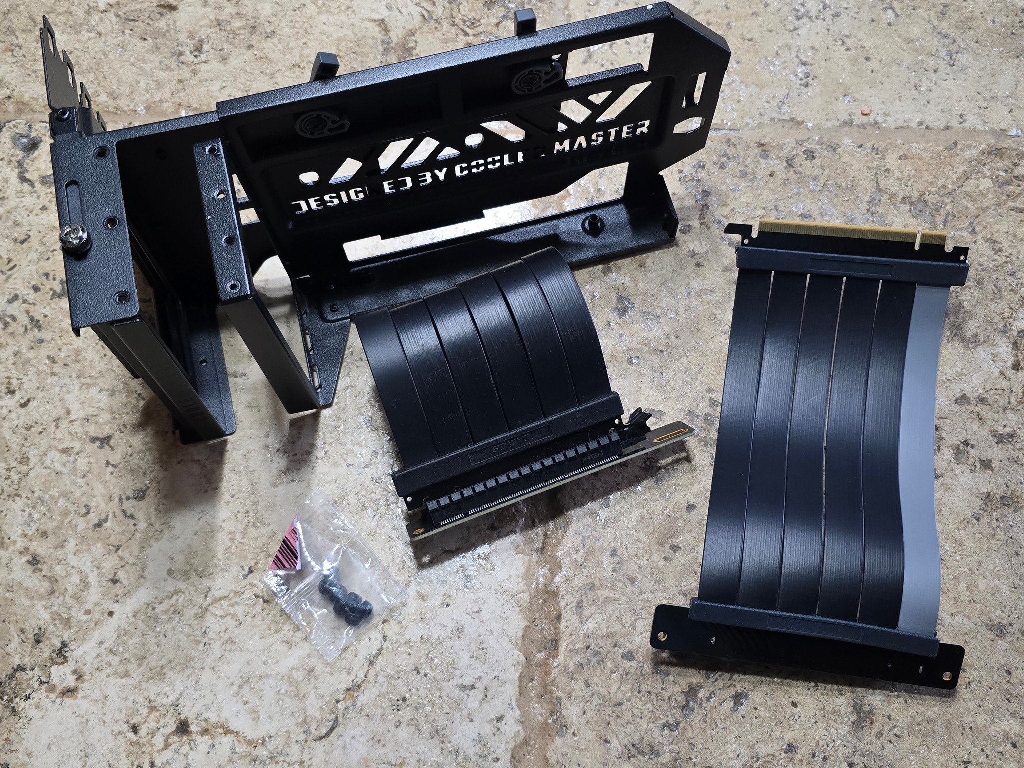 Cooler Master Vertical GPU Holder Kit V3 for E-ATX ATX mATX PC Case & PCI-E 4.0 Devices Black