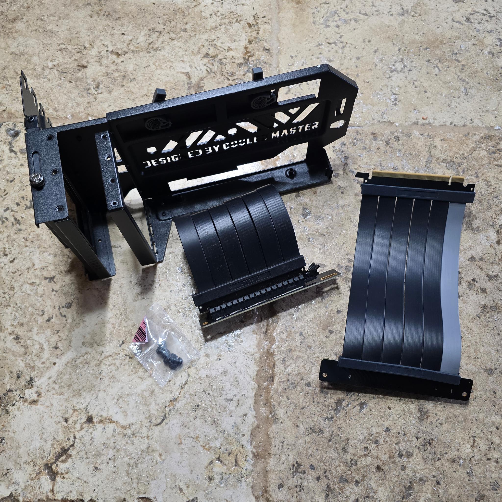 Cooler Master Vertical GPU Holder Kit V3 for E-ATX ATX mATX PC Case & PCI-E 4.0 Devices Black