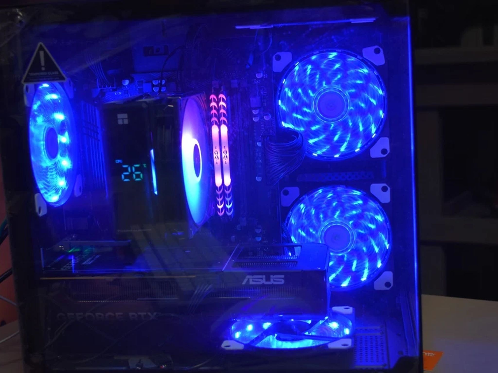 Gaming PC RYZEN 5500 GPU RTX 5060 8GB RAM 32GB RGB 1TB NVME PSU 700 Watts Wi-fi