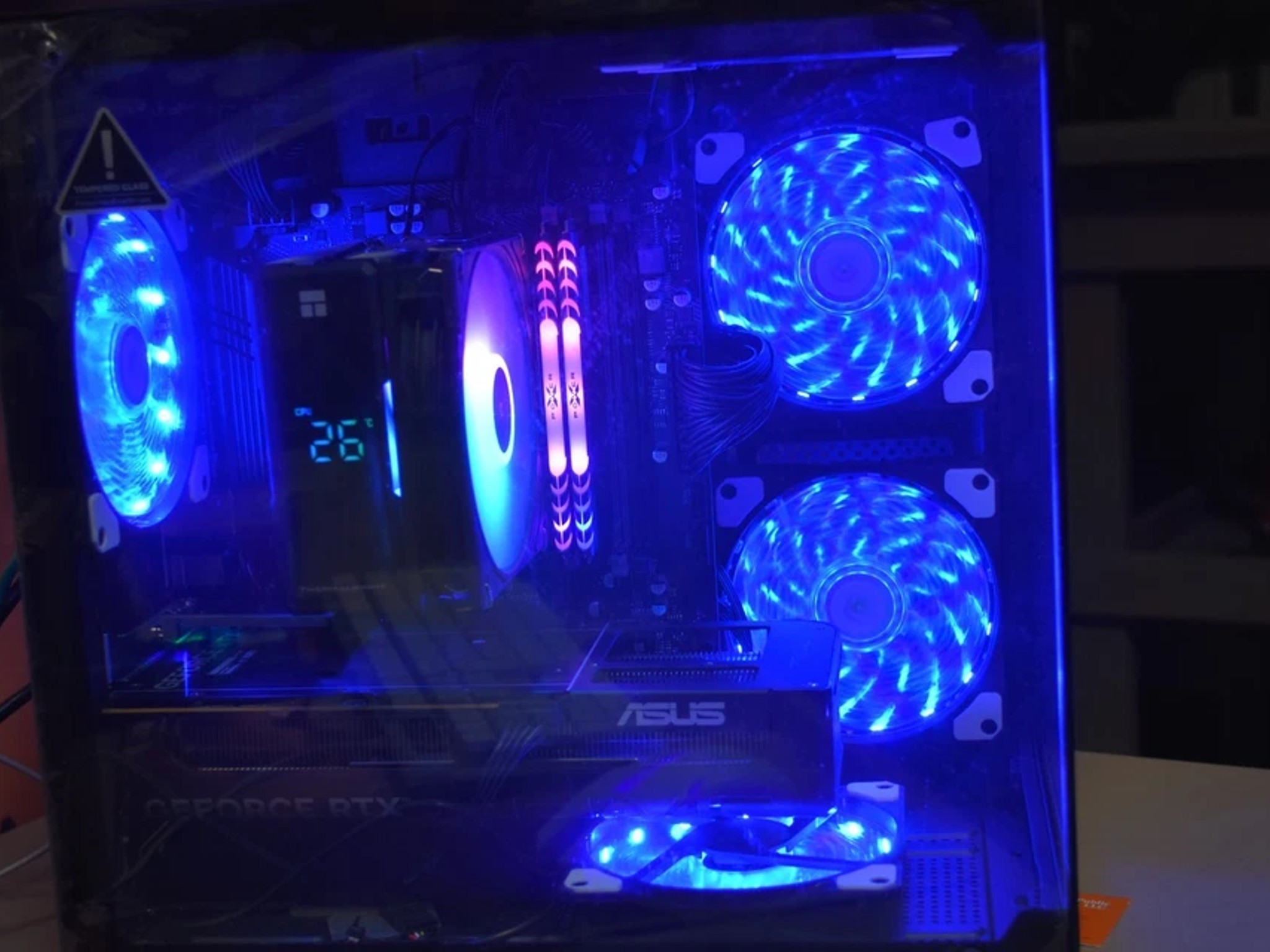 Gaming PC RYZEN 5500 GPU RTX 5060 8GB RAM 32GB RGB 1TB NVME PSU 700 Watts Wi-fi