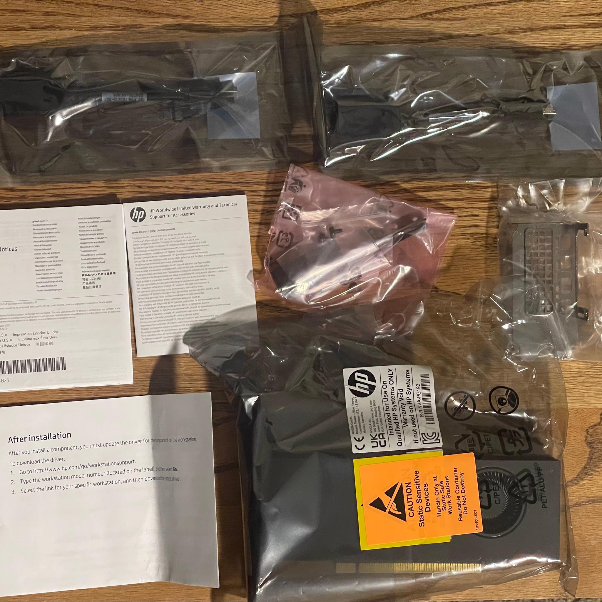 New, PNY Nvidia RTX A2000 6GB