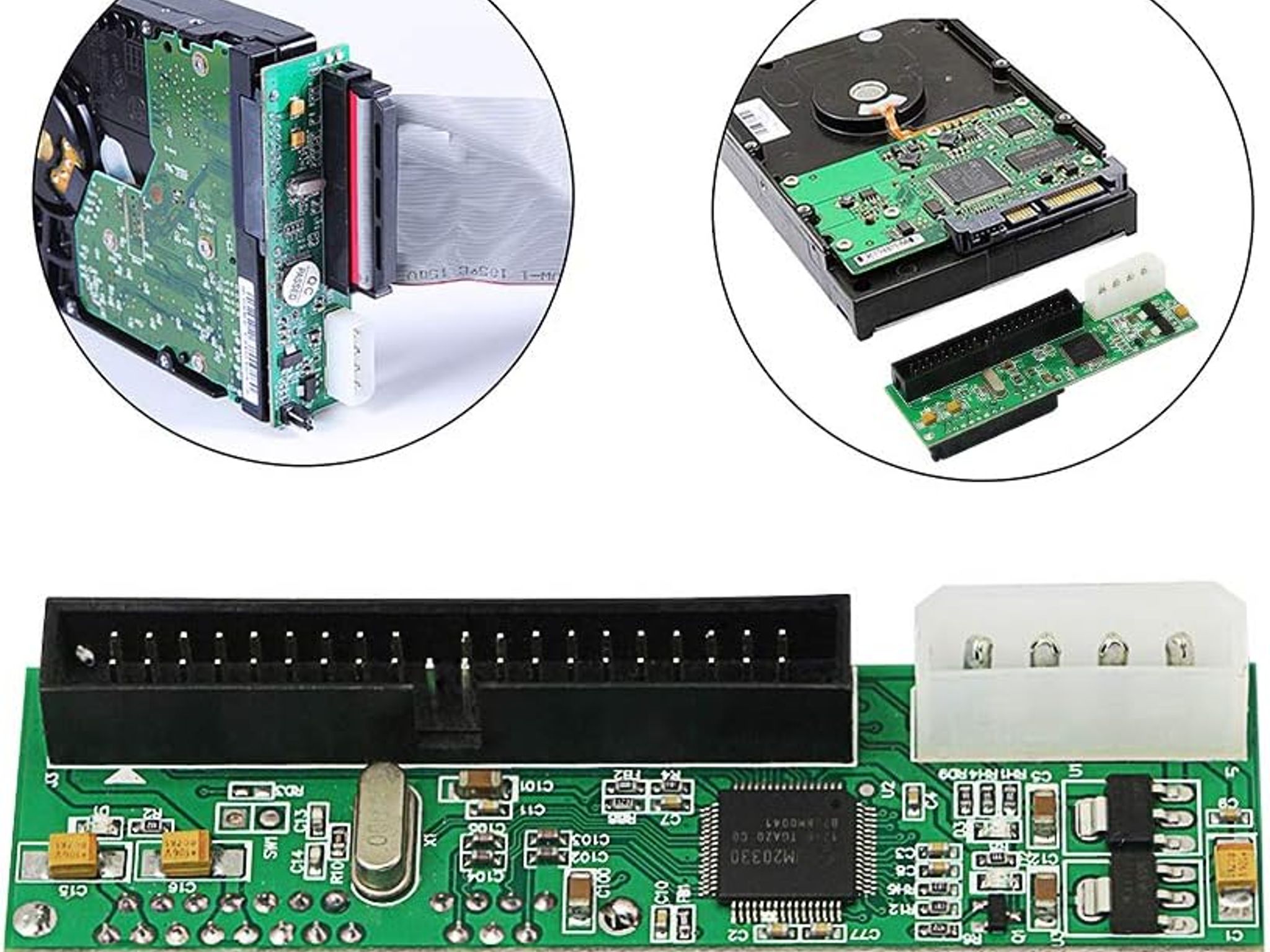 SATA Female to 40 pin Male 3.5 inch IDE Adapter PC / Mac Computer to SATA HDD