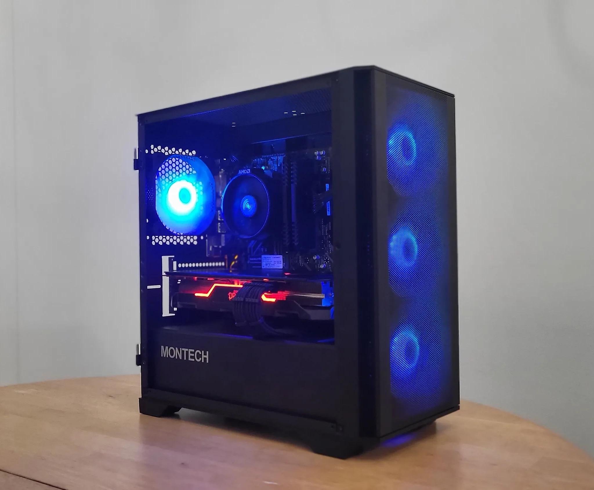 BIG SALE! "Blackout" RX 5700 XT Ryzen 5 3600 Gaming/Streaming PC