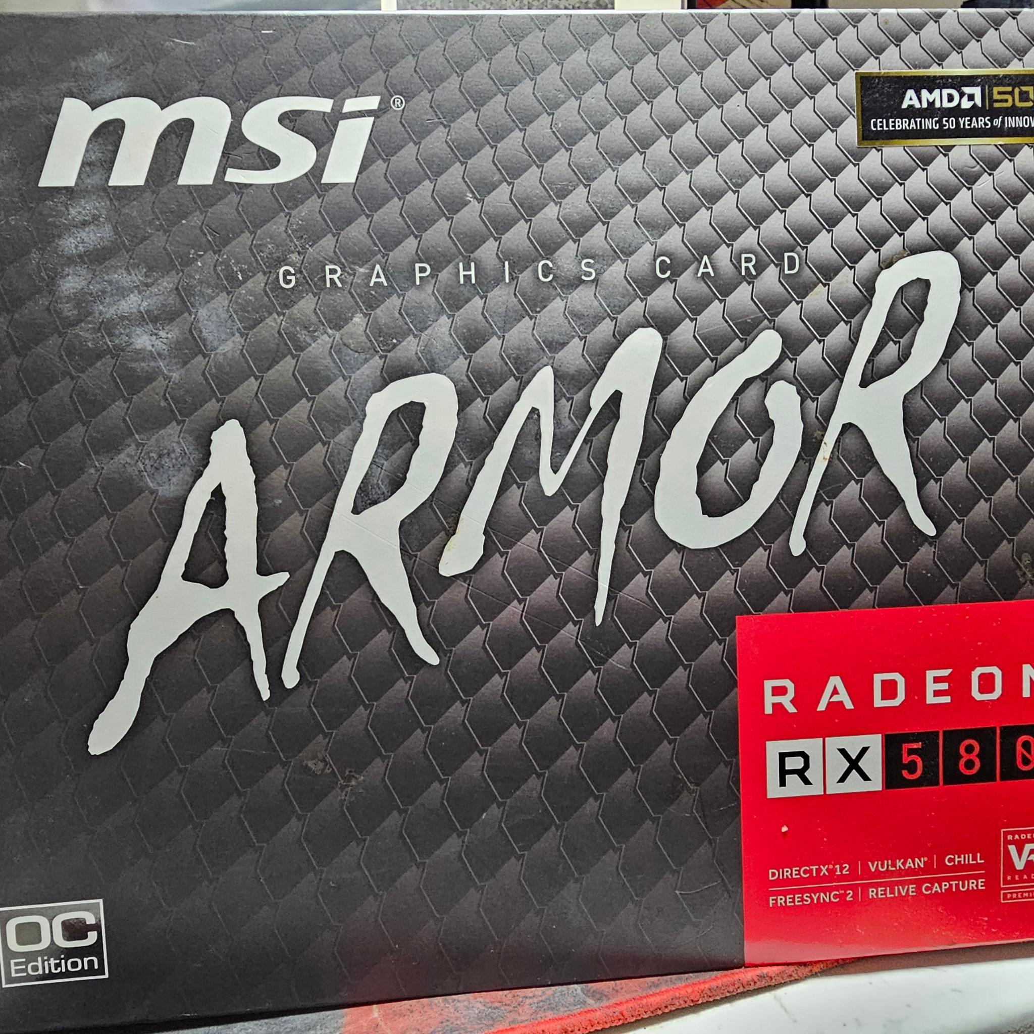 MSI ARMOR RX 580 8gb OC Edition