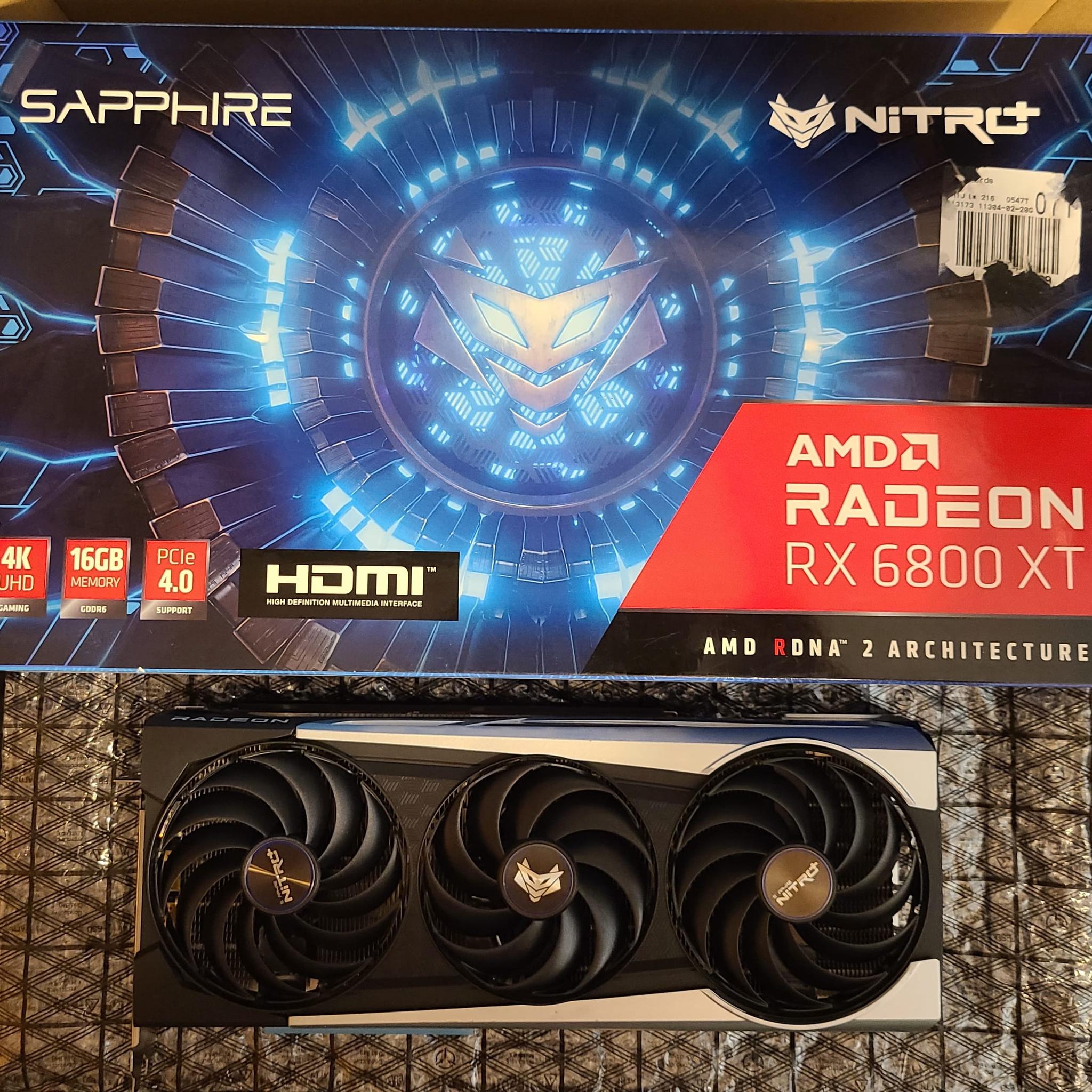 Sapphire Radeon RX 6800XT 16 GB NITRO+ Video Card