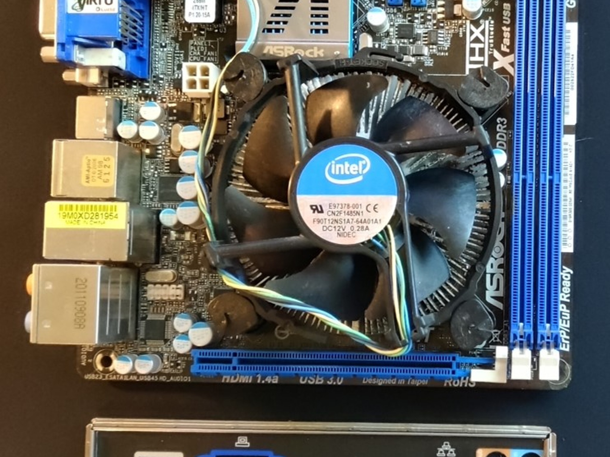 ASRock Z68M-ITX/HT MOBO & Intel i5-2500K CPU Combo