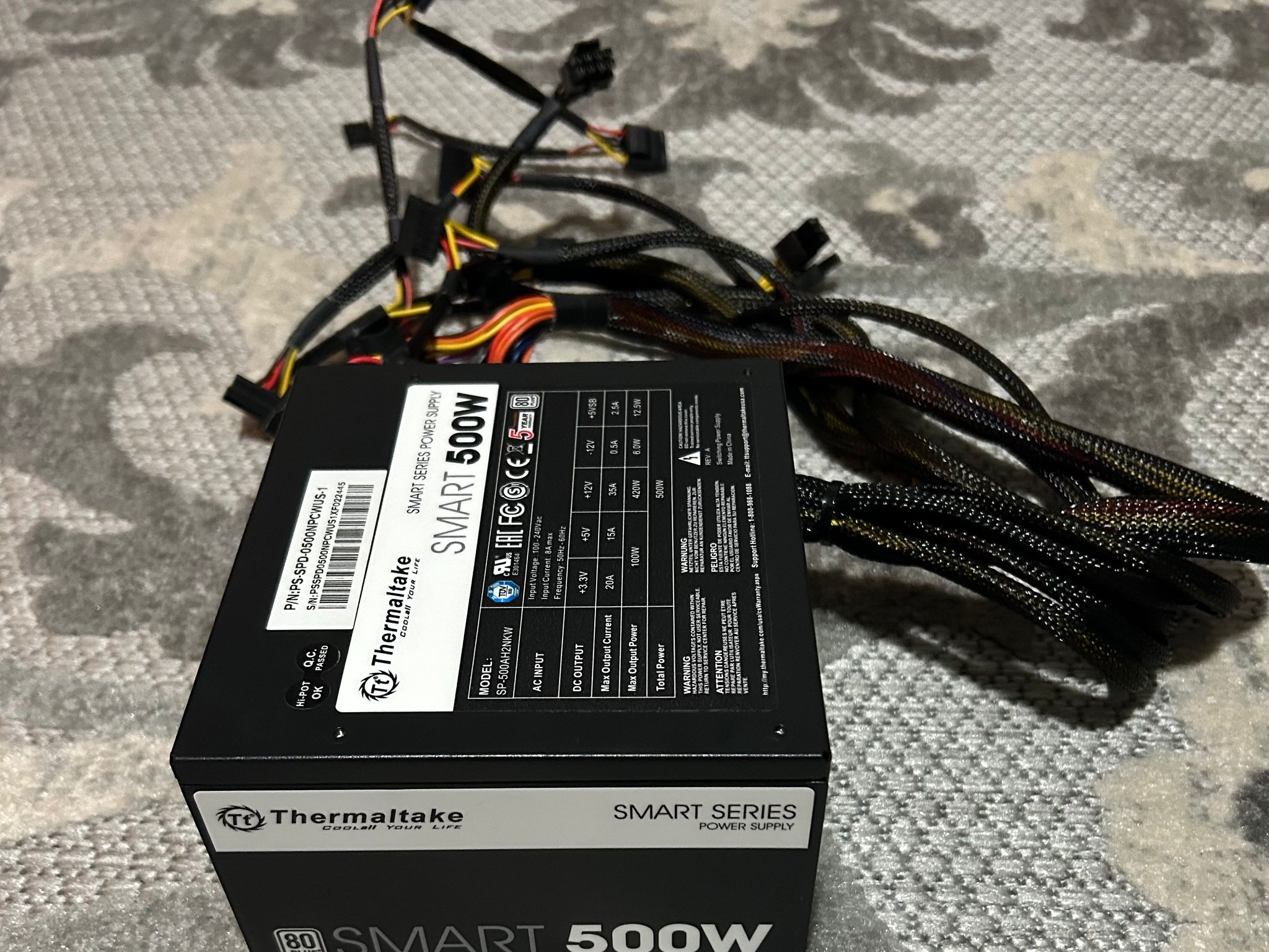 500W thermaltake power supply