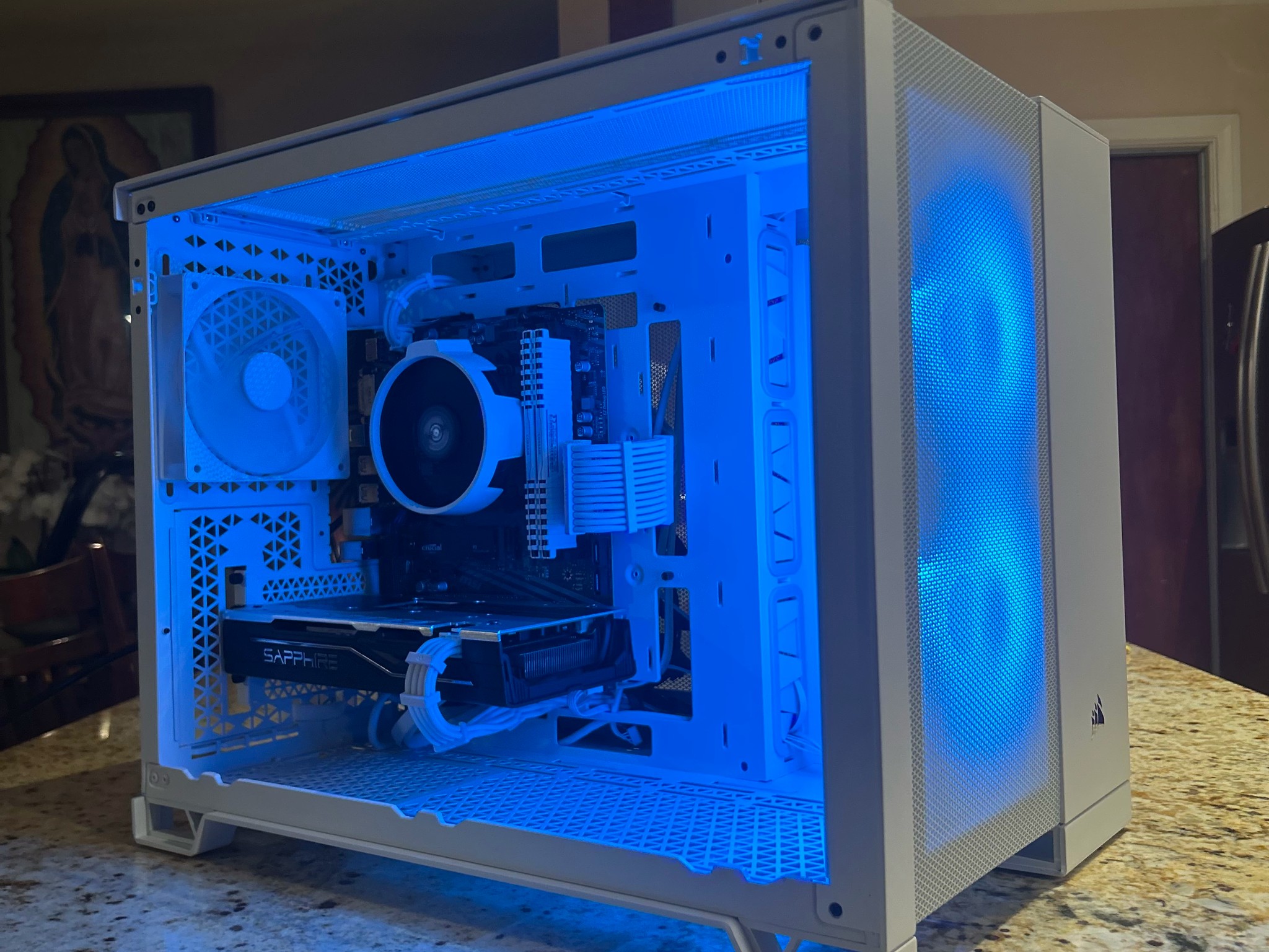 White Budget Gaming PC | RX 580 8GB | RYZEN 5 3600 | 16GB RAM | 500GB SSD| WIN 11 PRO