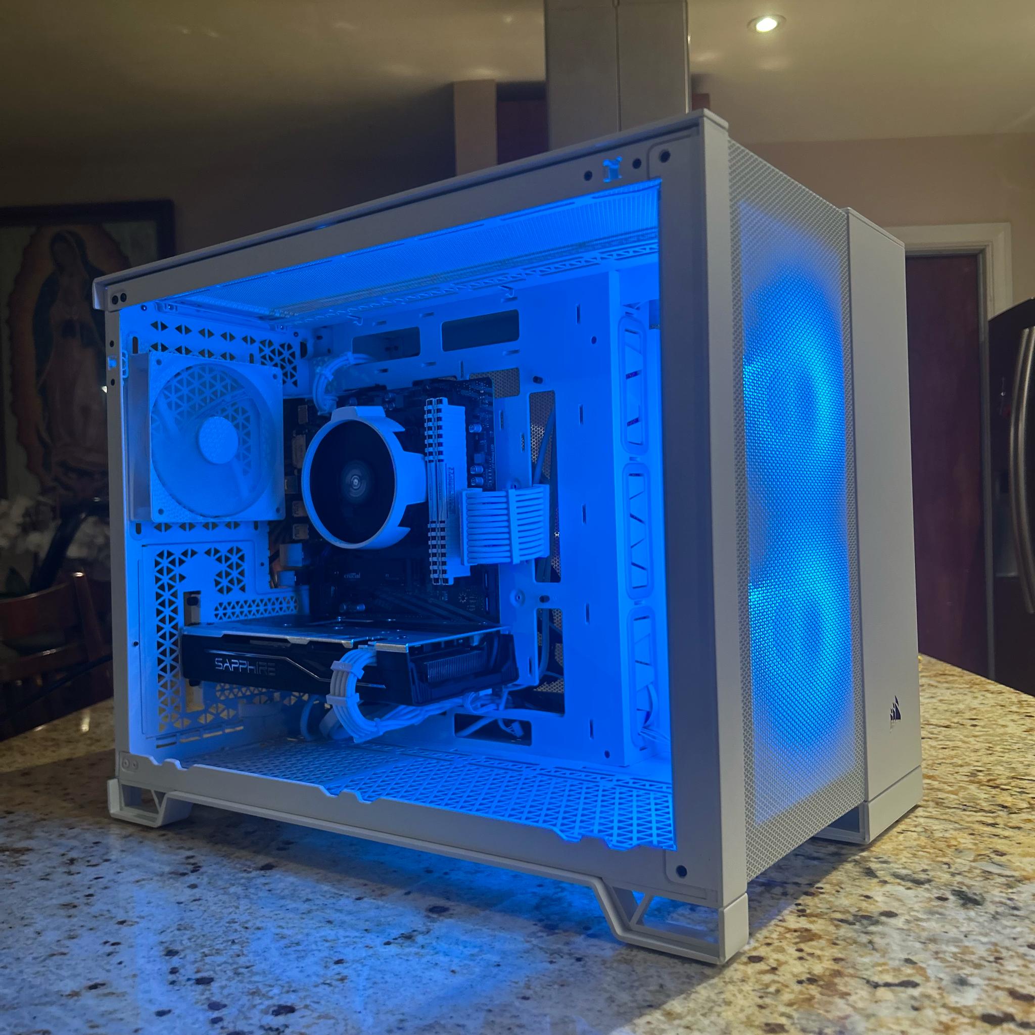 White Budget Gaming PC | RX 580 8GB | RYZEN 5 3600 | 16GB RAM | 500GB SSD| WIN 11 PRO