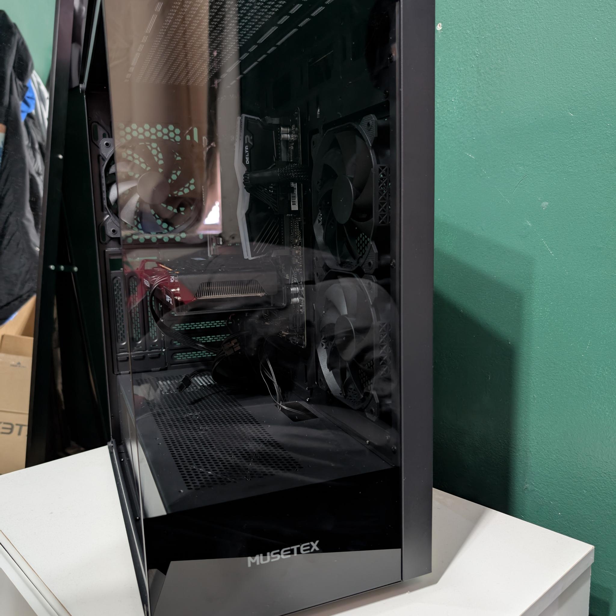 Musetex Gaming Desktop PC/ AMD Ryzen 5500/ 16GB Ram/ AMD RX 6600/ WIN 10 Home/ 1TB M.2 Nvme