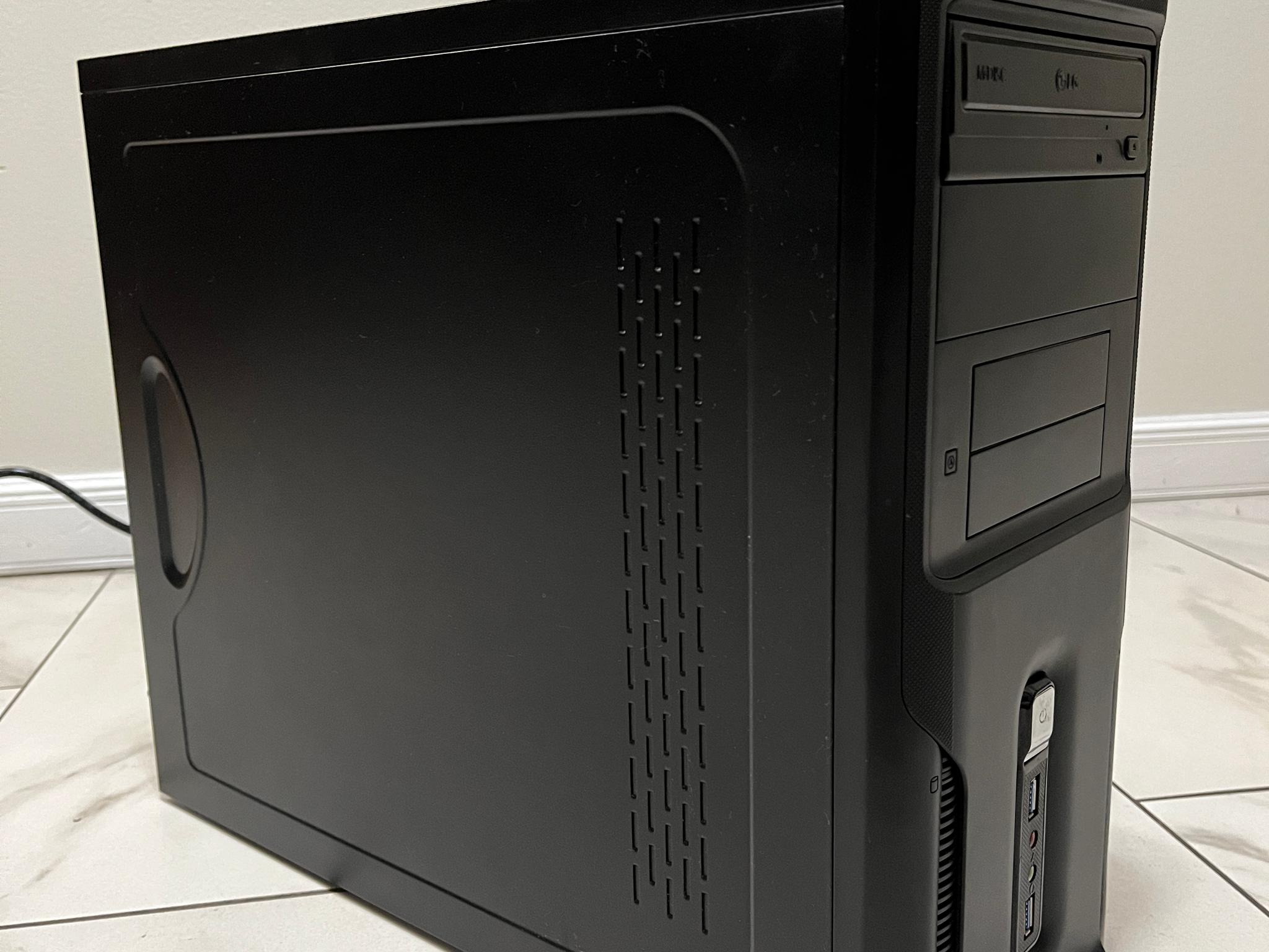 NVIDIA RTX 2060 SUPER, Intel i3-12100, 16GB RAM, 500GB SSD - Sleeper Office Gaming PC w/ Wi-Fi & BT