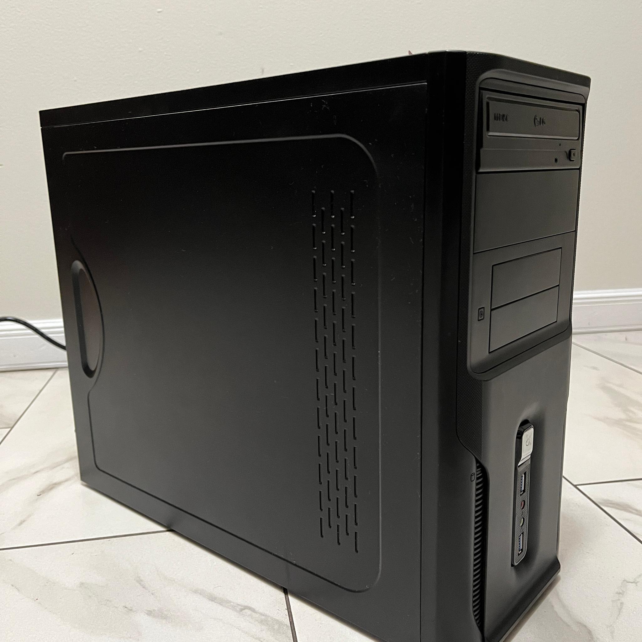 NVIDIA RTX 2060 SUPER, Intel i3-12100, 16GB RAM, 500GB SSD - Sleeper Office Gaming PC w/ Wi-Fi & BT