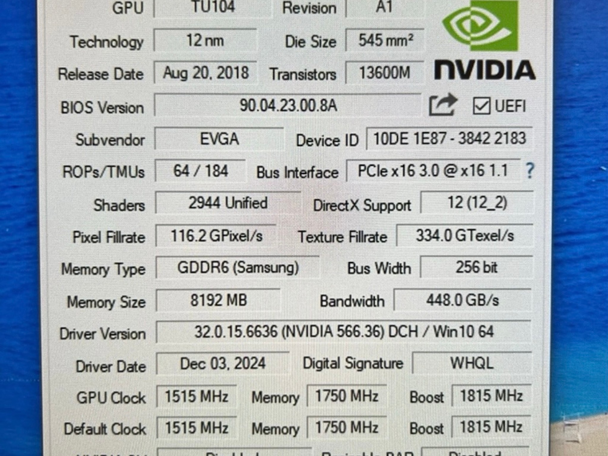 EVGA XC GAMING GeForce RTX 2080