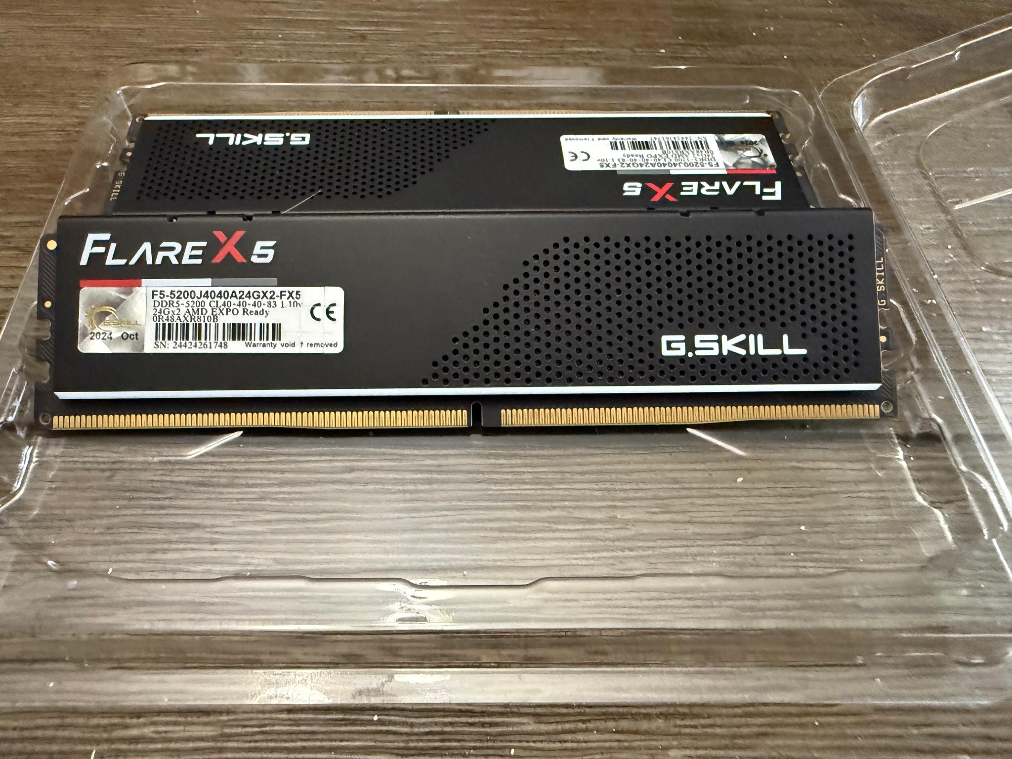 G.SKILL Flare X5 Series DDR5 RAM (AMD EXPO) 48GB (2x24GB) 5200MT/s