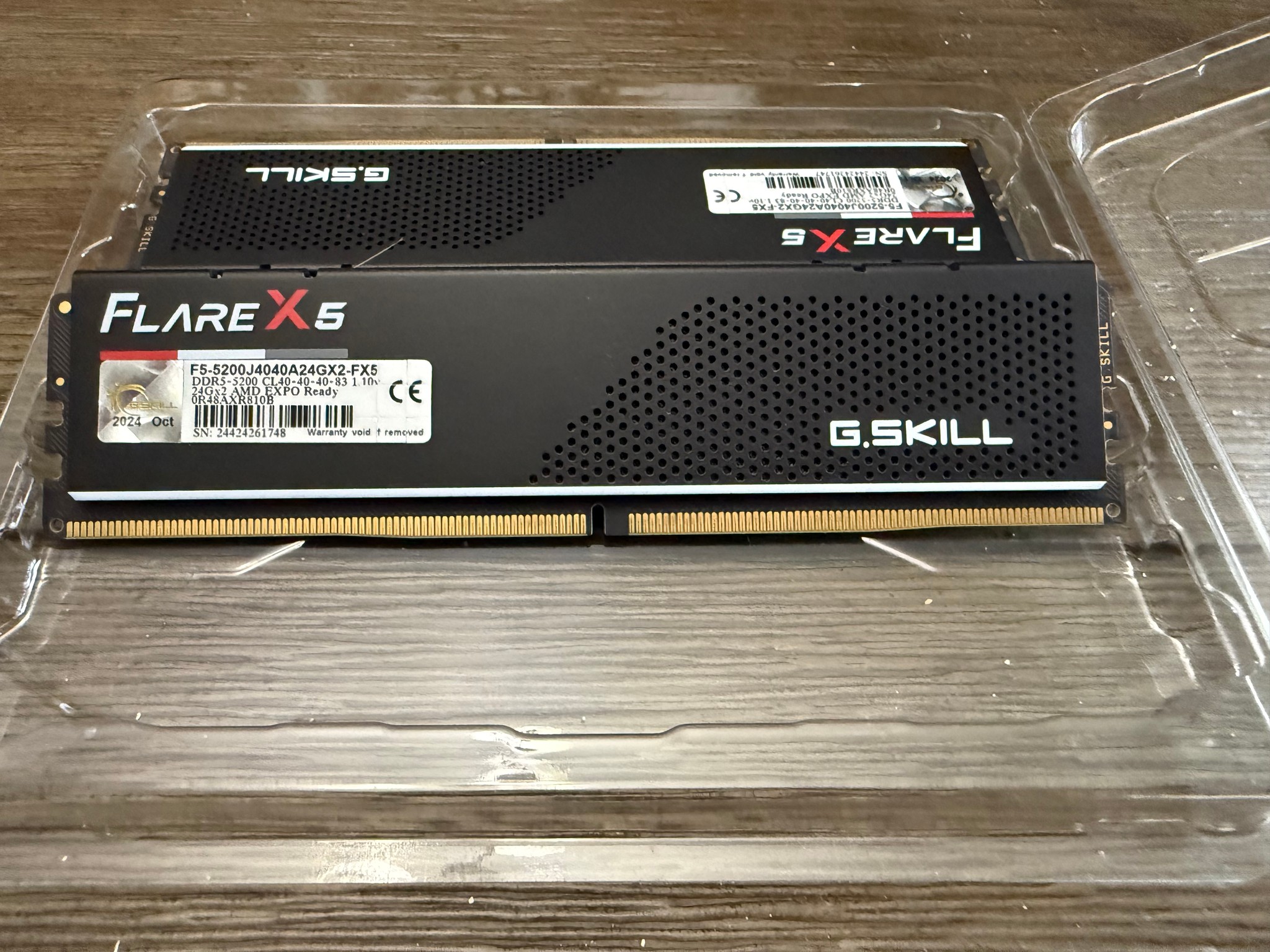 G.SKILL Flare X5 Series DDR5 RAM (AMD EXPO) 48GB (2x24GB) 5200MT/s
