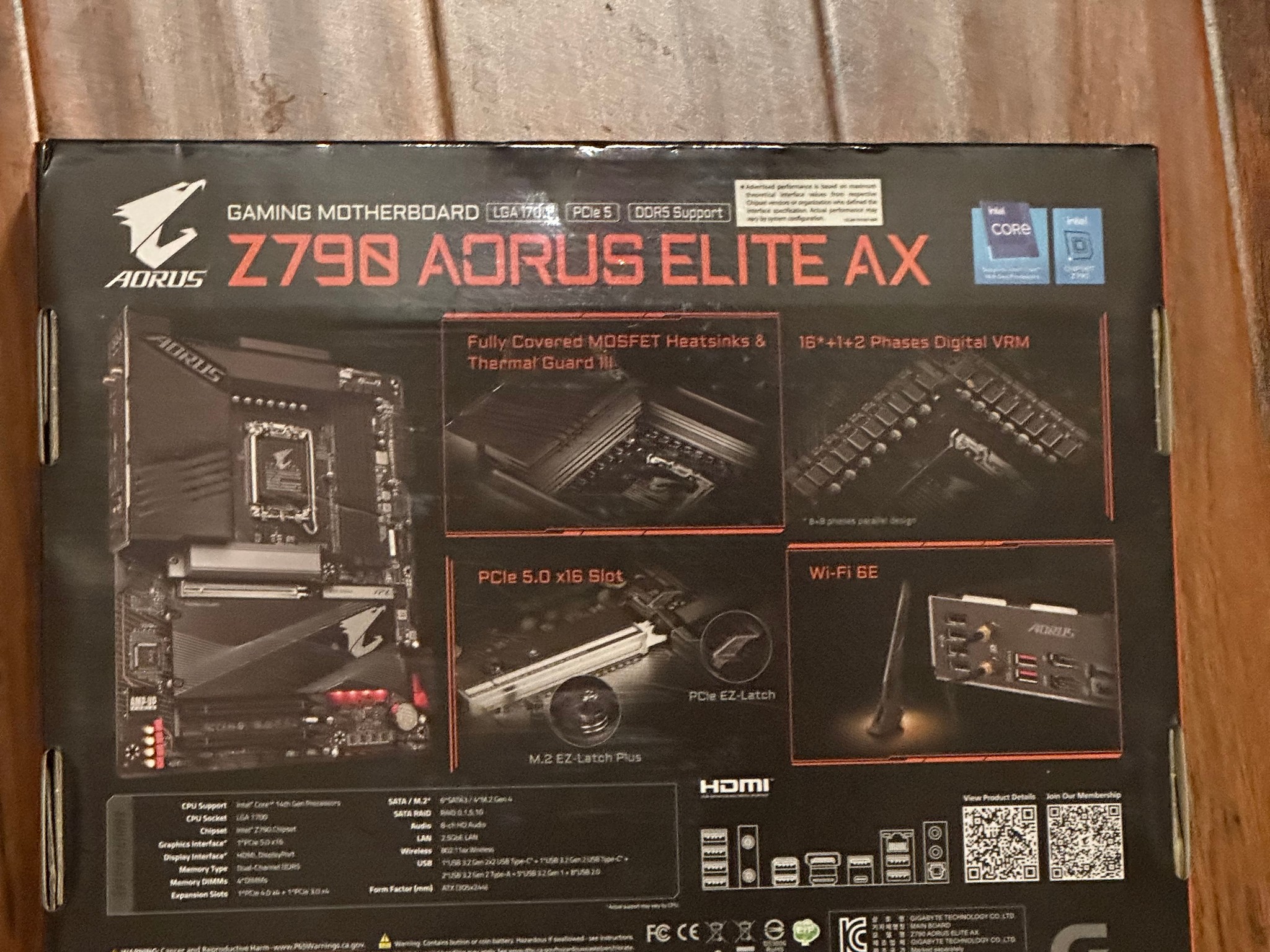 Z790 Gigabyte Aorus Elite AX