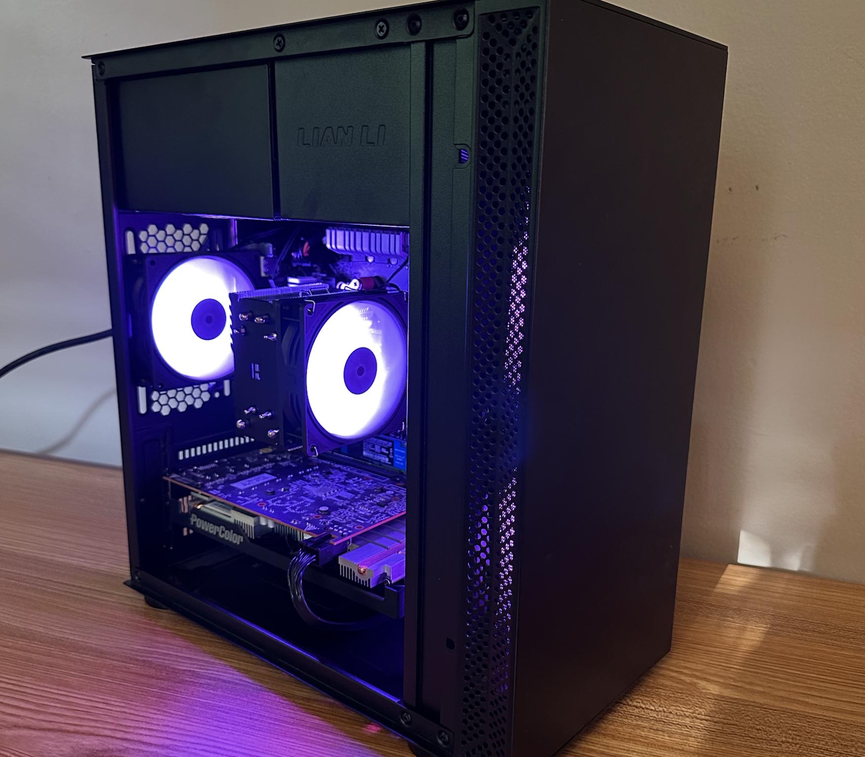 Budget 1080p Gaming PC Ryzen 5 RX 5500XT 16GB RAM 500GB NVMe SSD WiFi Lian Li Easy Upgrade Path