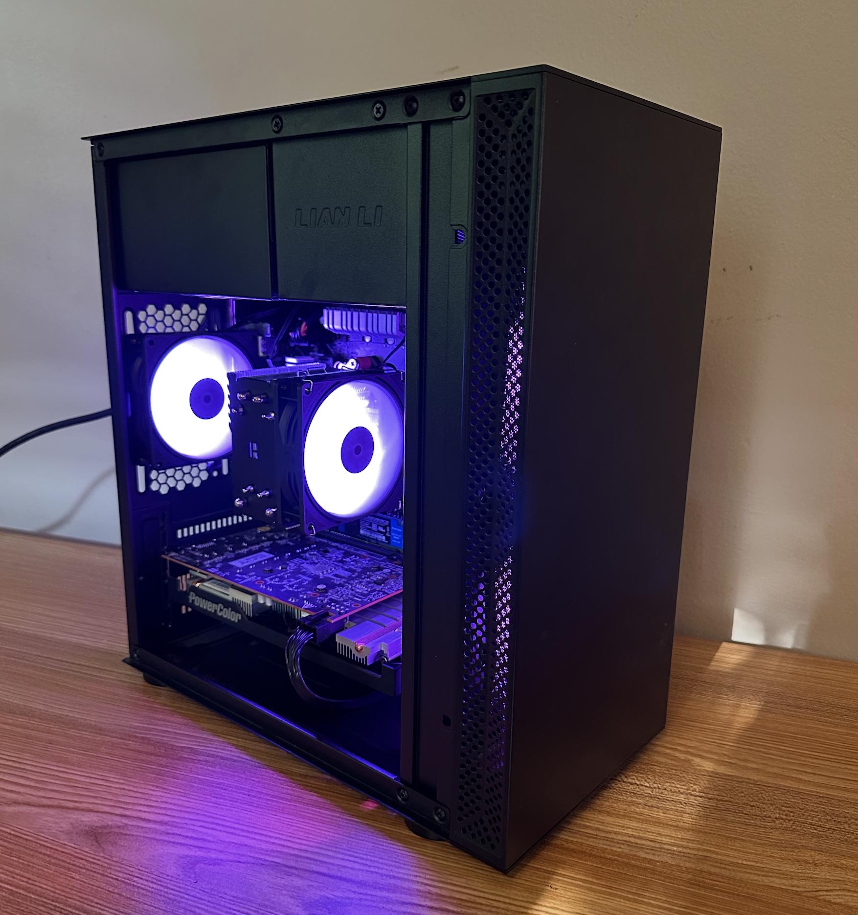 Budget 1080p Gaming PC Ryzen 5 RX 5500XT 16GB RAM 500GB NVMe SSD WiFi Lian Li Easy Upgrade Path