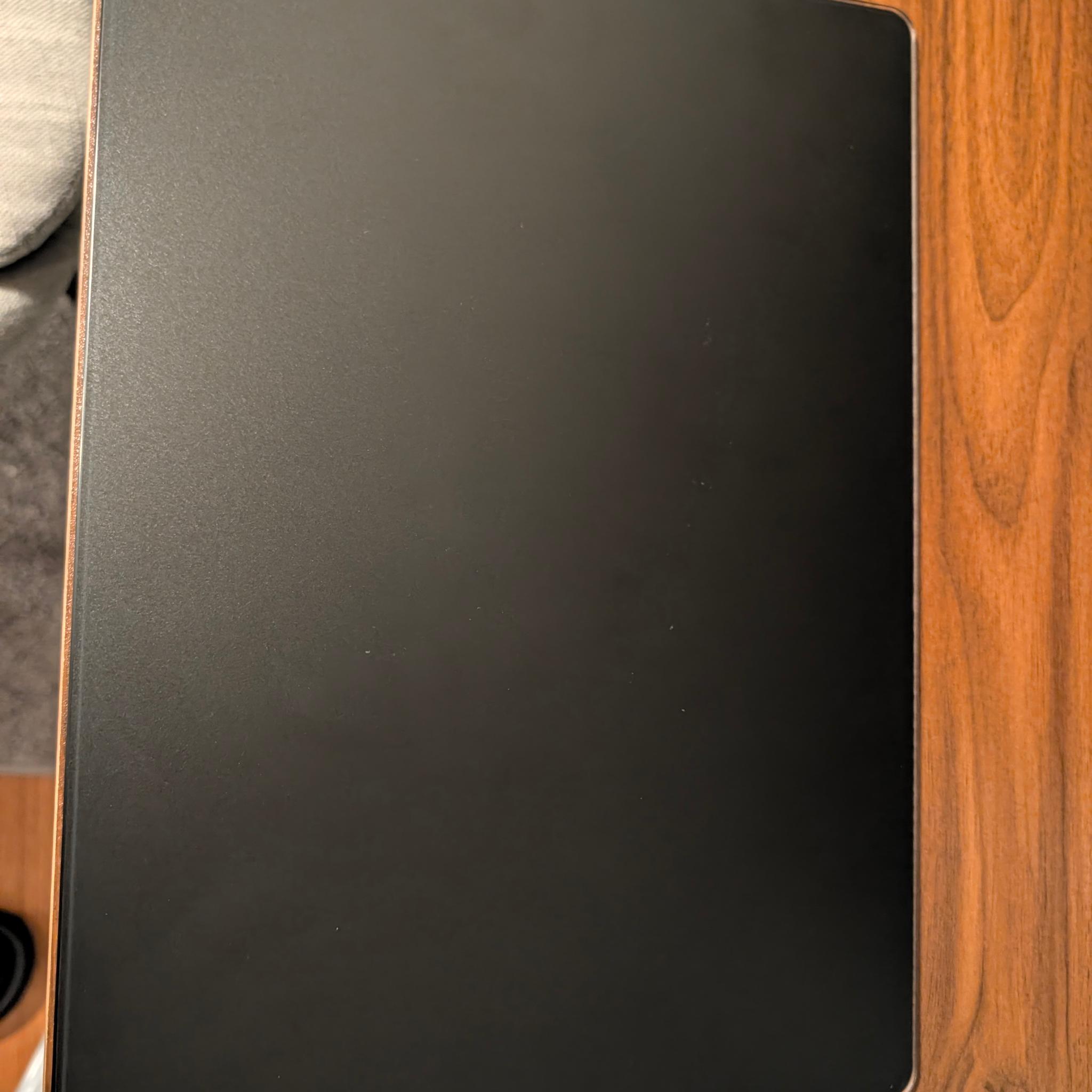 Matte black glass gaming mouse pad 13.7x9.8in (like new)